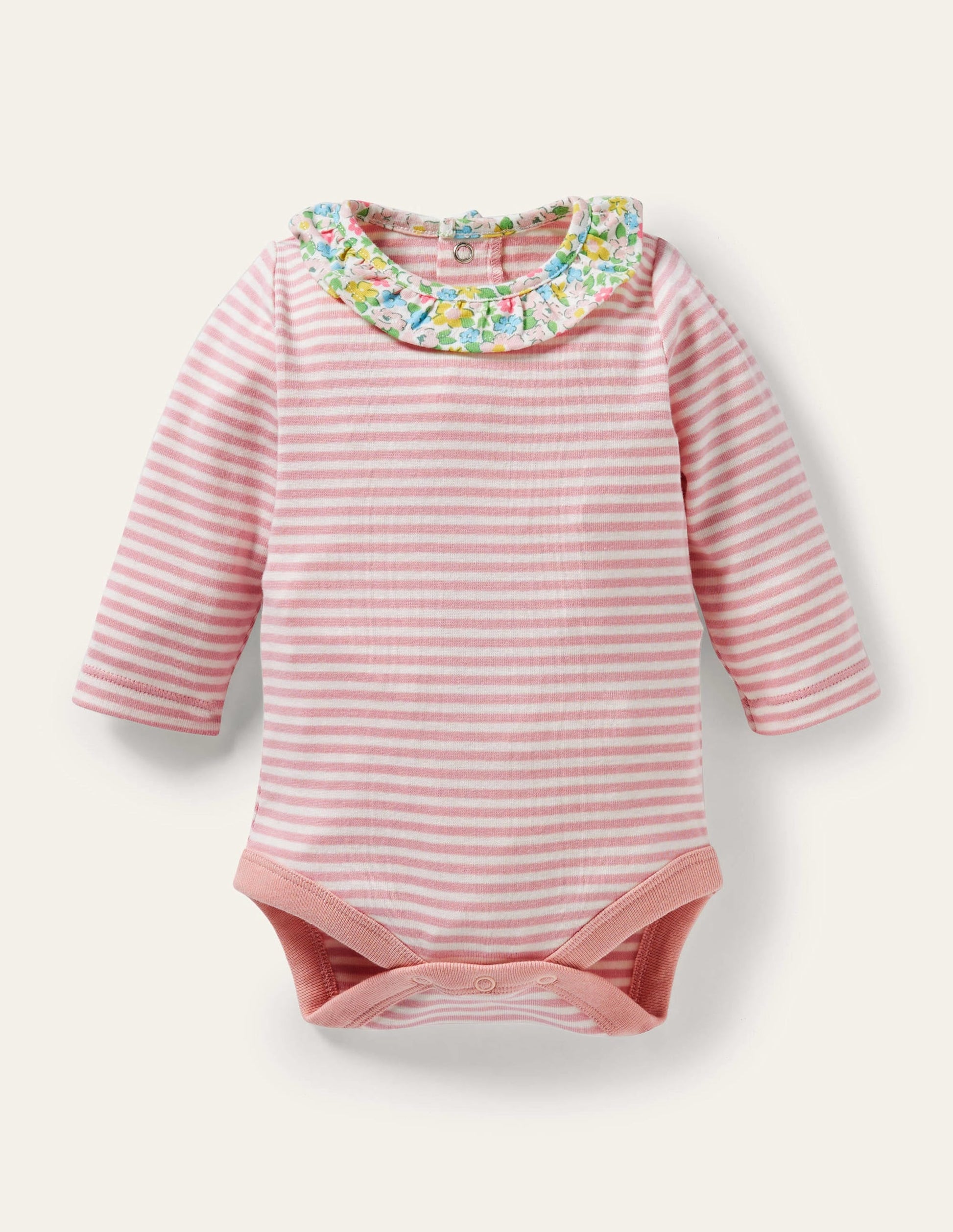GOTS Organic Dungaree Set-Aqua Spring Floral-4