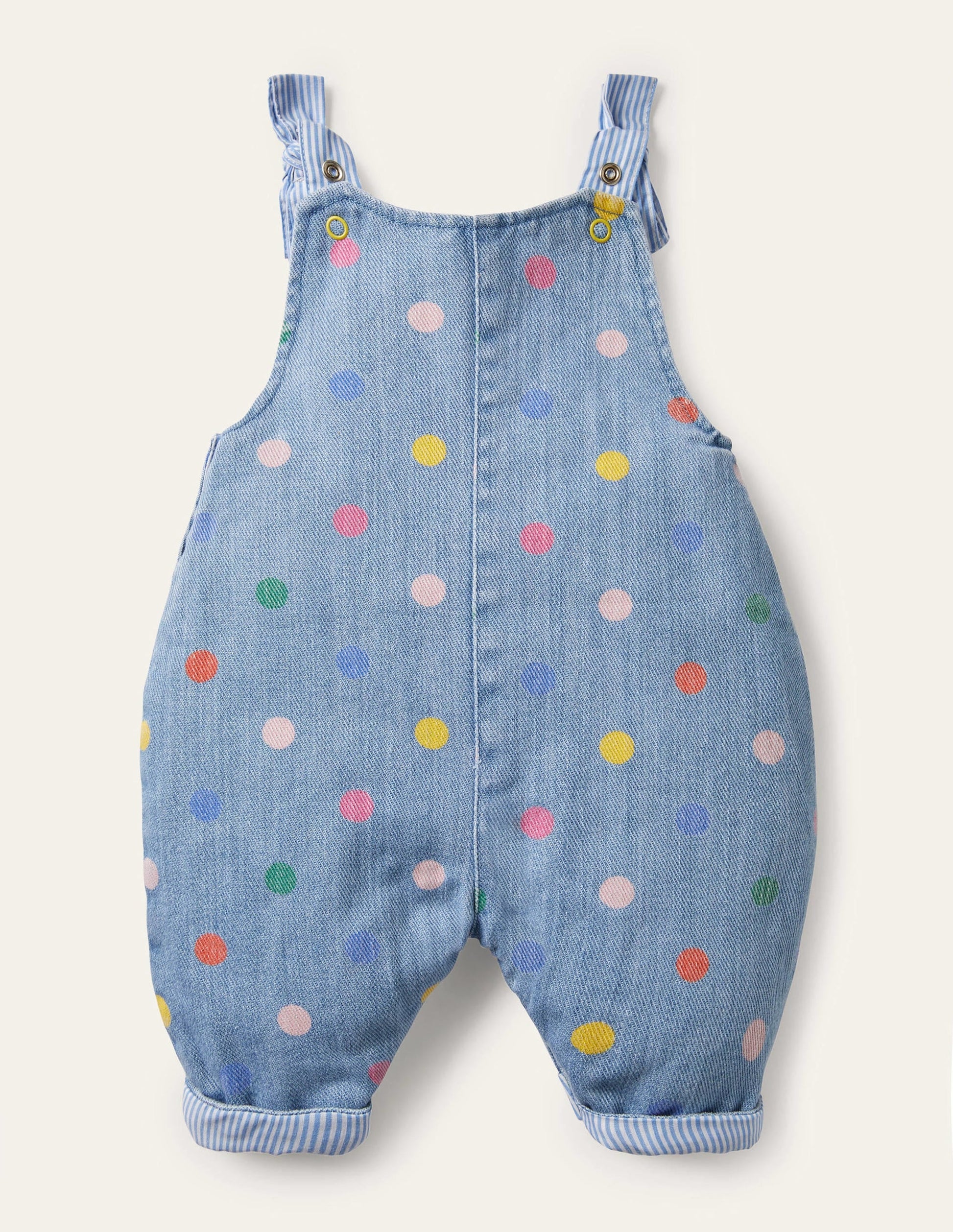 Multi Spot Dungarees-Chambray Multi Spot-2
