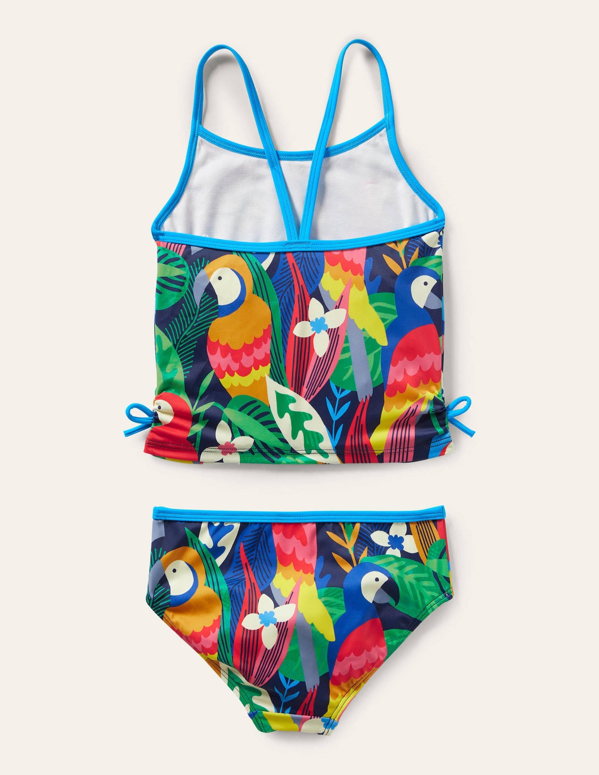 Ruched Tankini Set-Multi Rainbow Rainforest-2