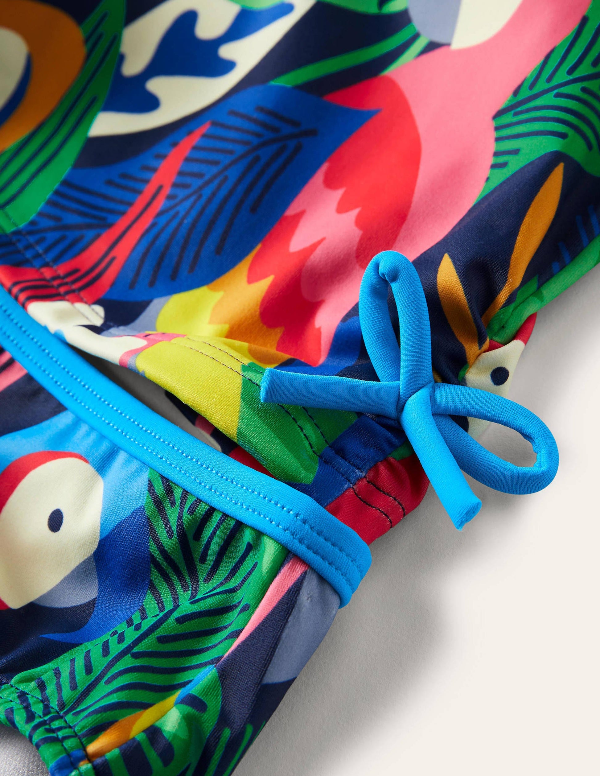 Ruched Tankini Set-Multi Rainbow Rainforest-3