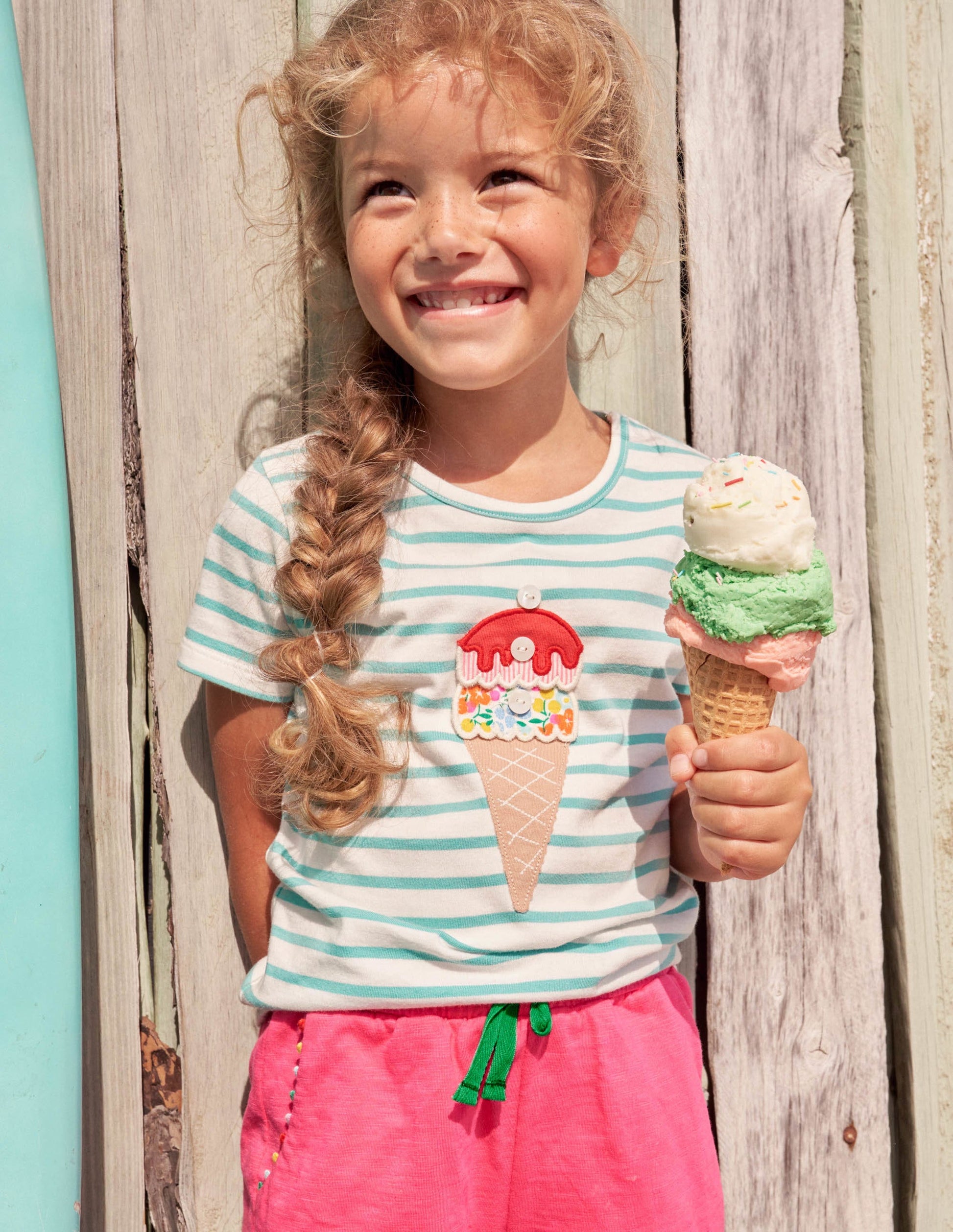 Build your own Appliqué Top-Georgian Blue/ Ivory Ice Cream-7