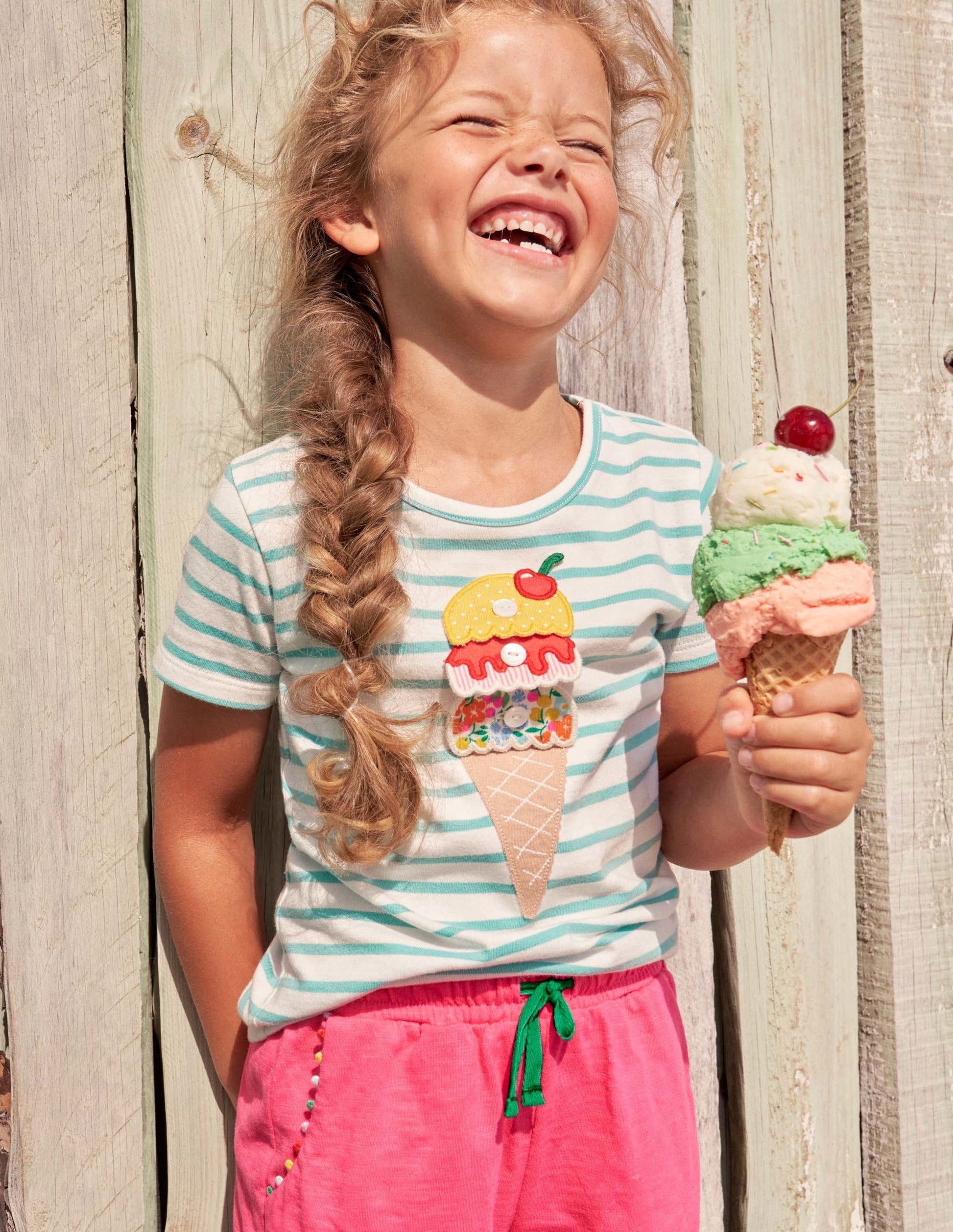 Build your own Appliqué Top-Georgian Blue/ Ivory Ice Cream-8