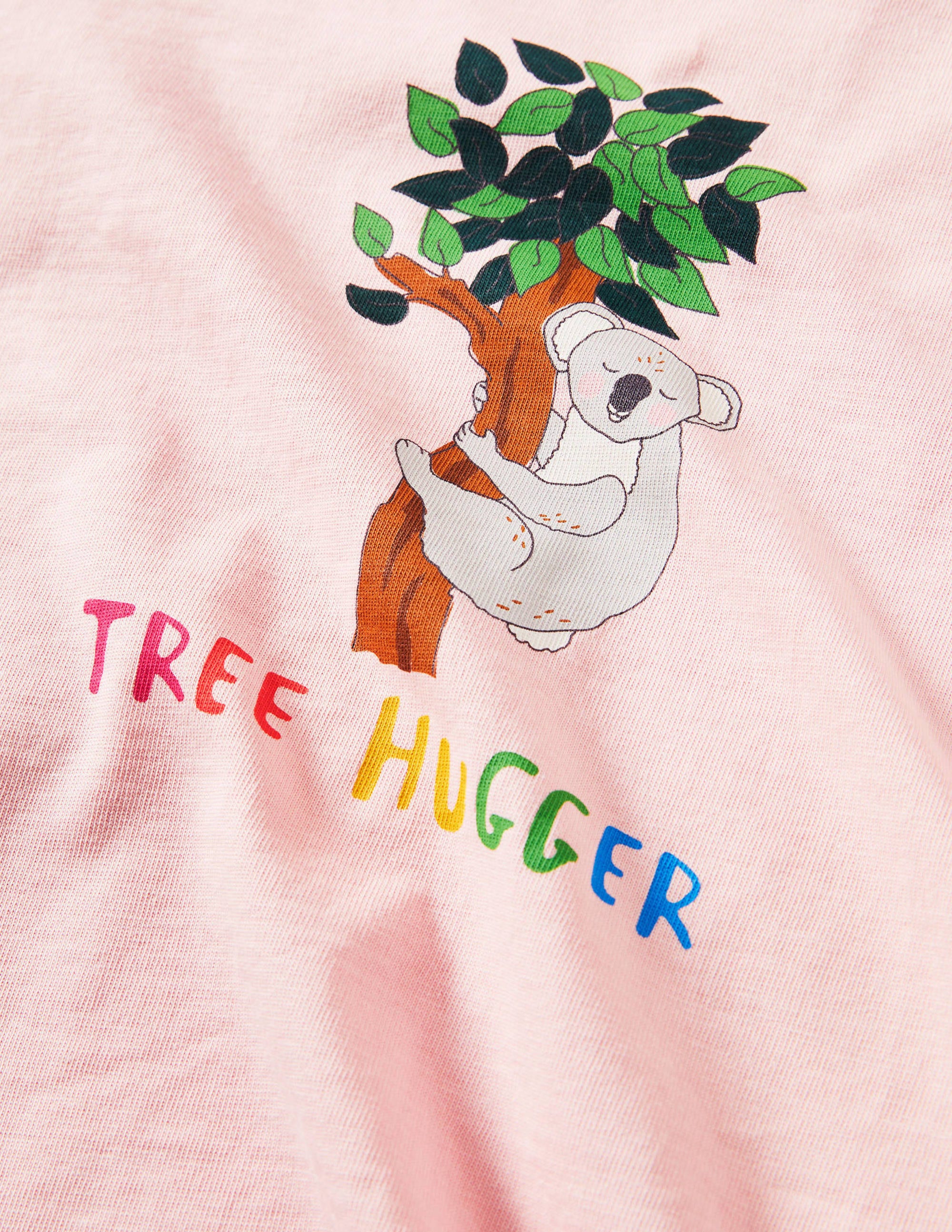 Printed Graphic Raglan T-shirt-Boto Pink Koala - Image 3