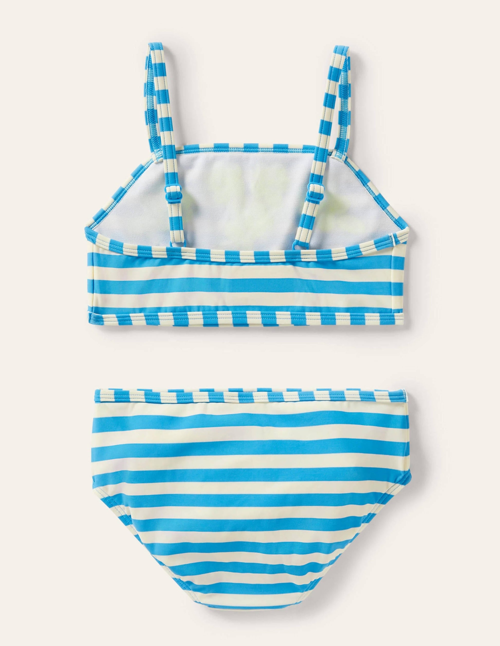 Embroidered Bikini Set-Malibu Blue Stripe-2