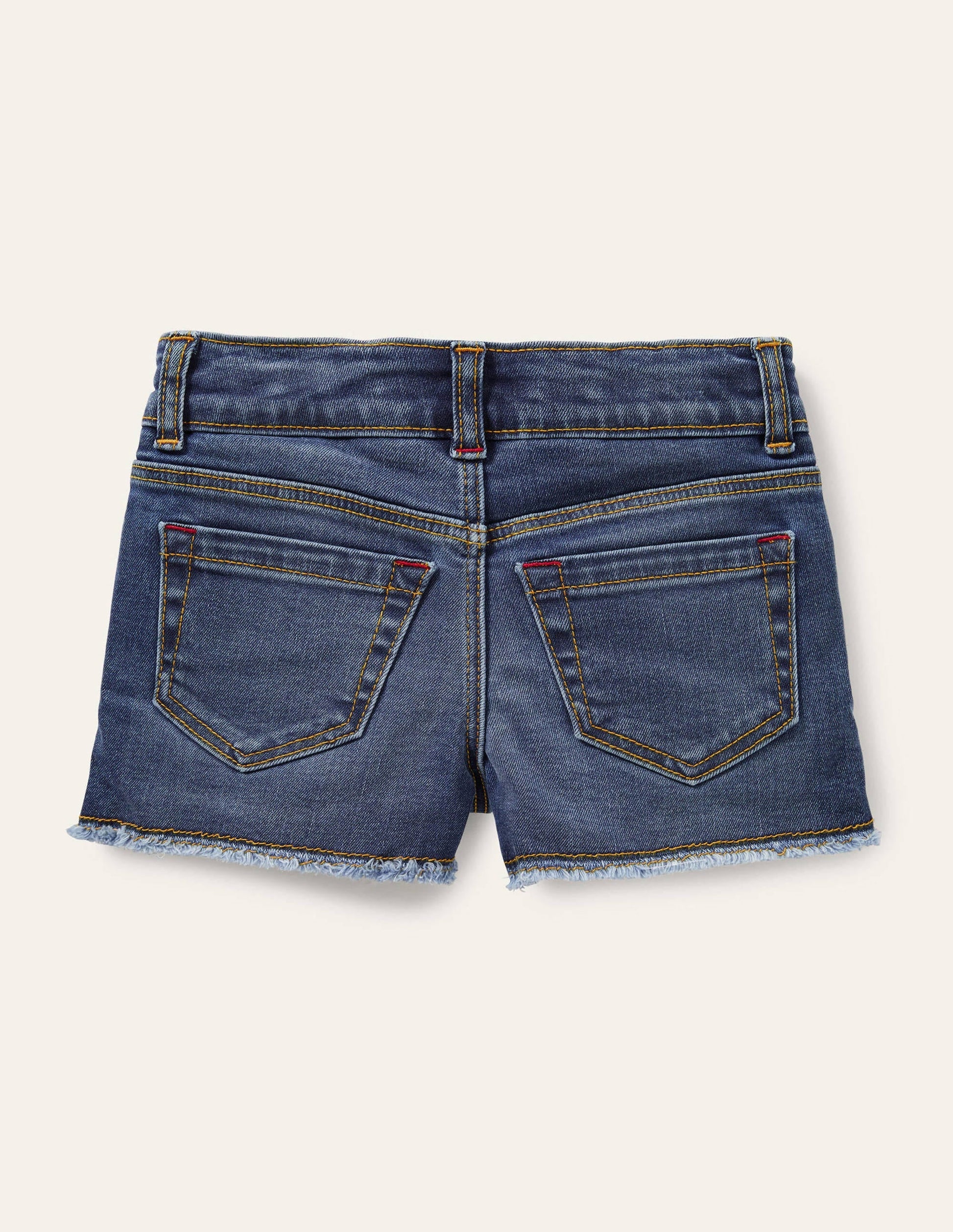 Denim Shorts-Mid Vintage Denim Bee-2