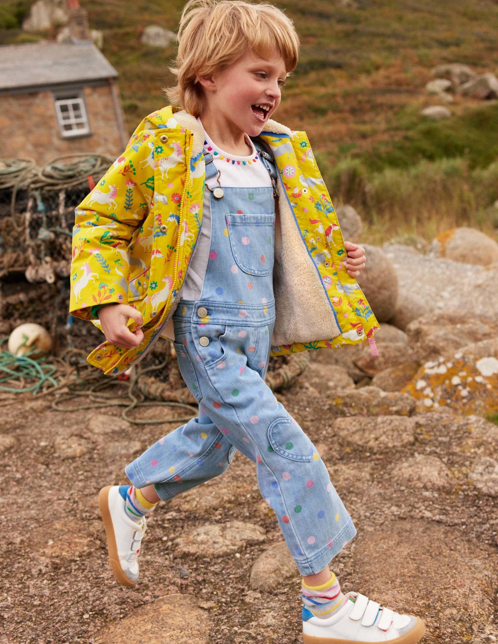 Sherpa Lined Anorak-Sweetcorn Yellow Ponies-1