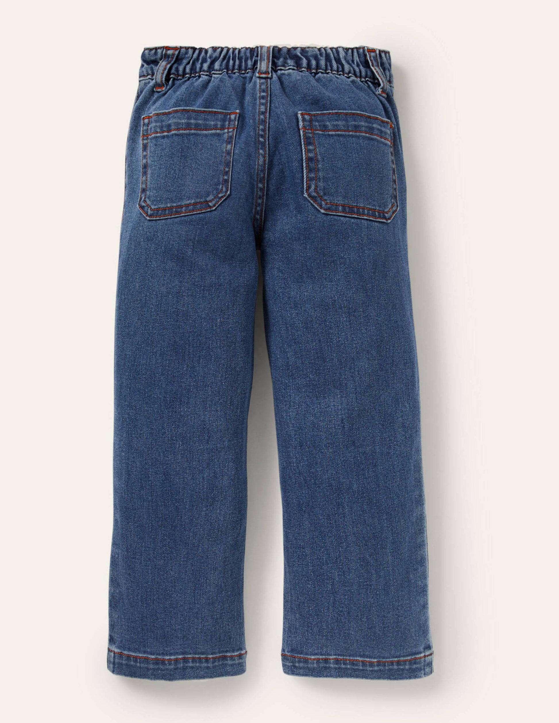 Rickrack Patch Pocket Jeans-Mid Vintage Denim-2