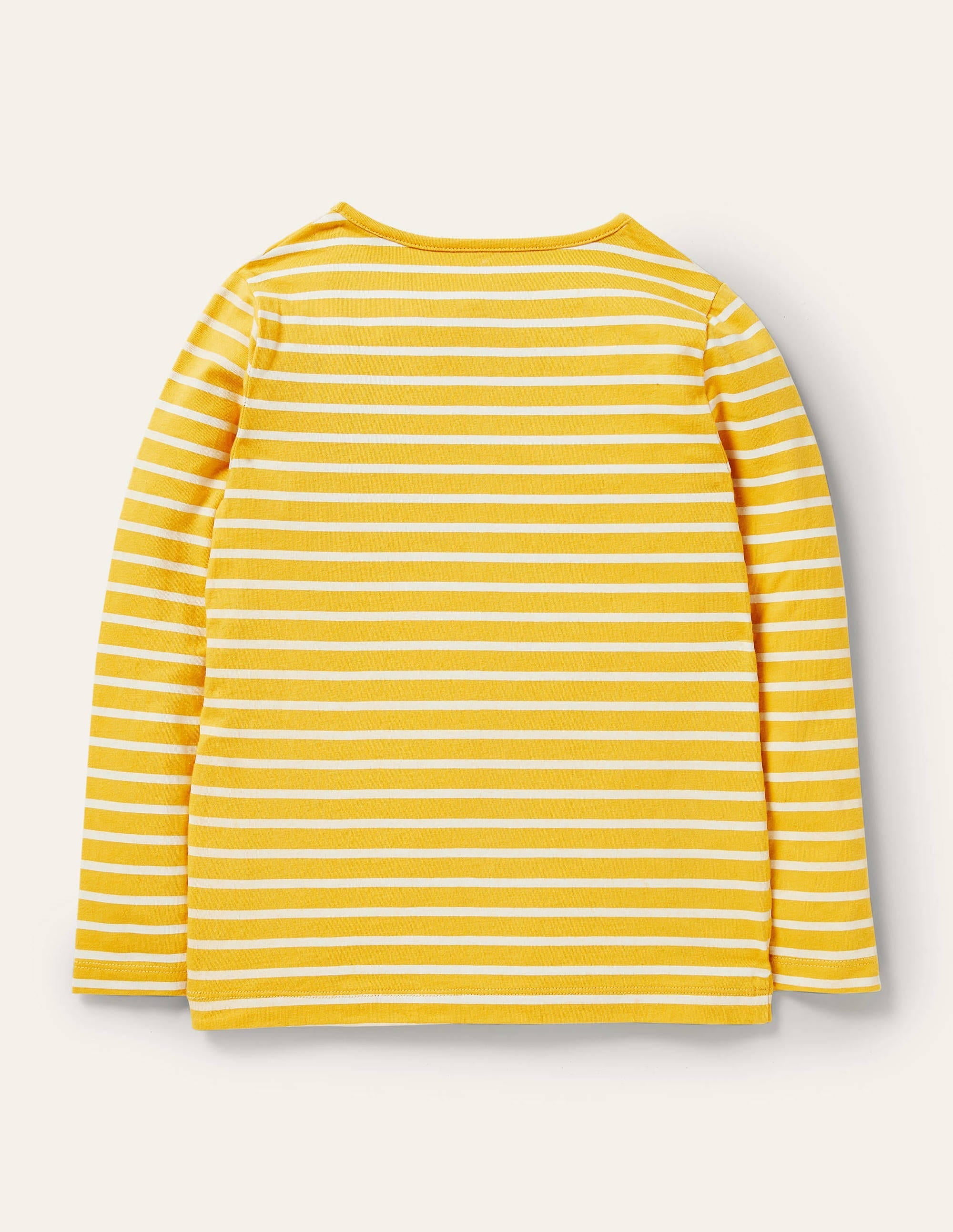 Big Appliqué T-shirt-Sweetcorn Yellow/Ivory Birds - Image 2