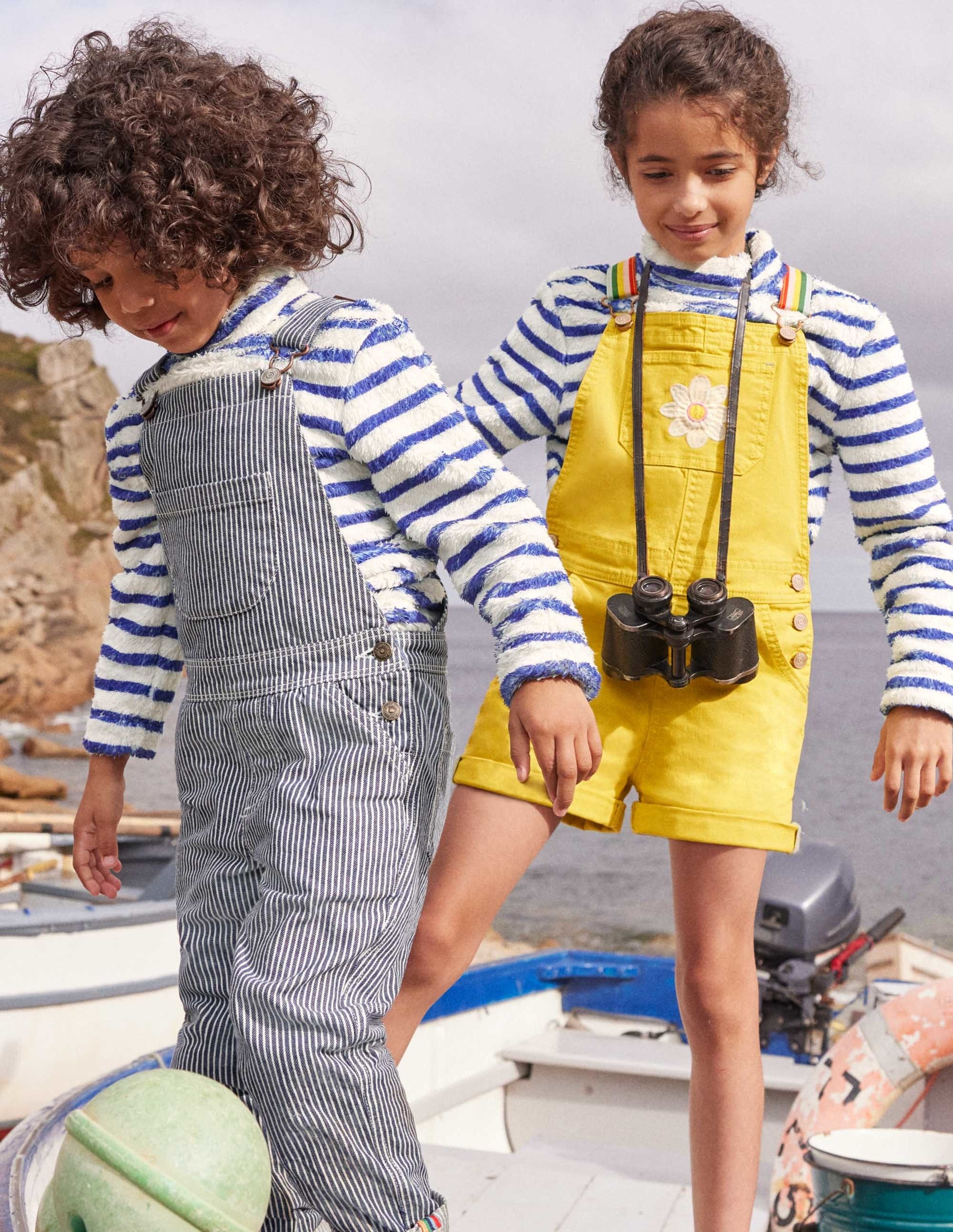 Cosy Funnel Neck Top-Starboard Blue/ Ivory - Image 6