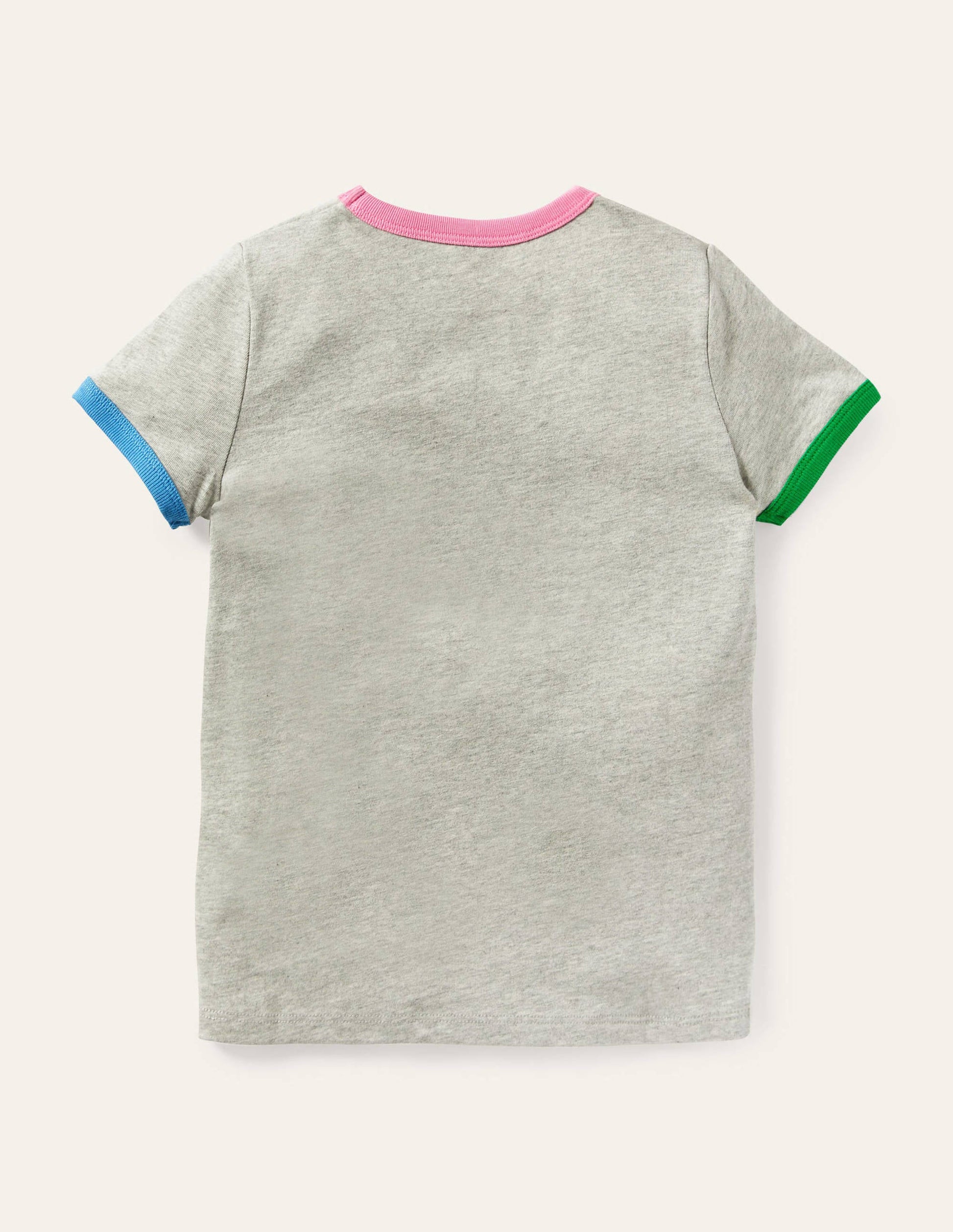 Printed Graphic T-shirt-Grey Marl Weather-2