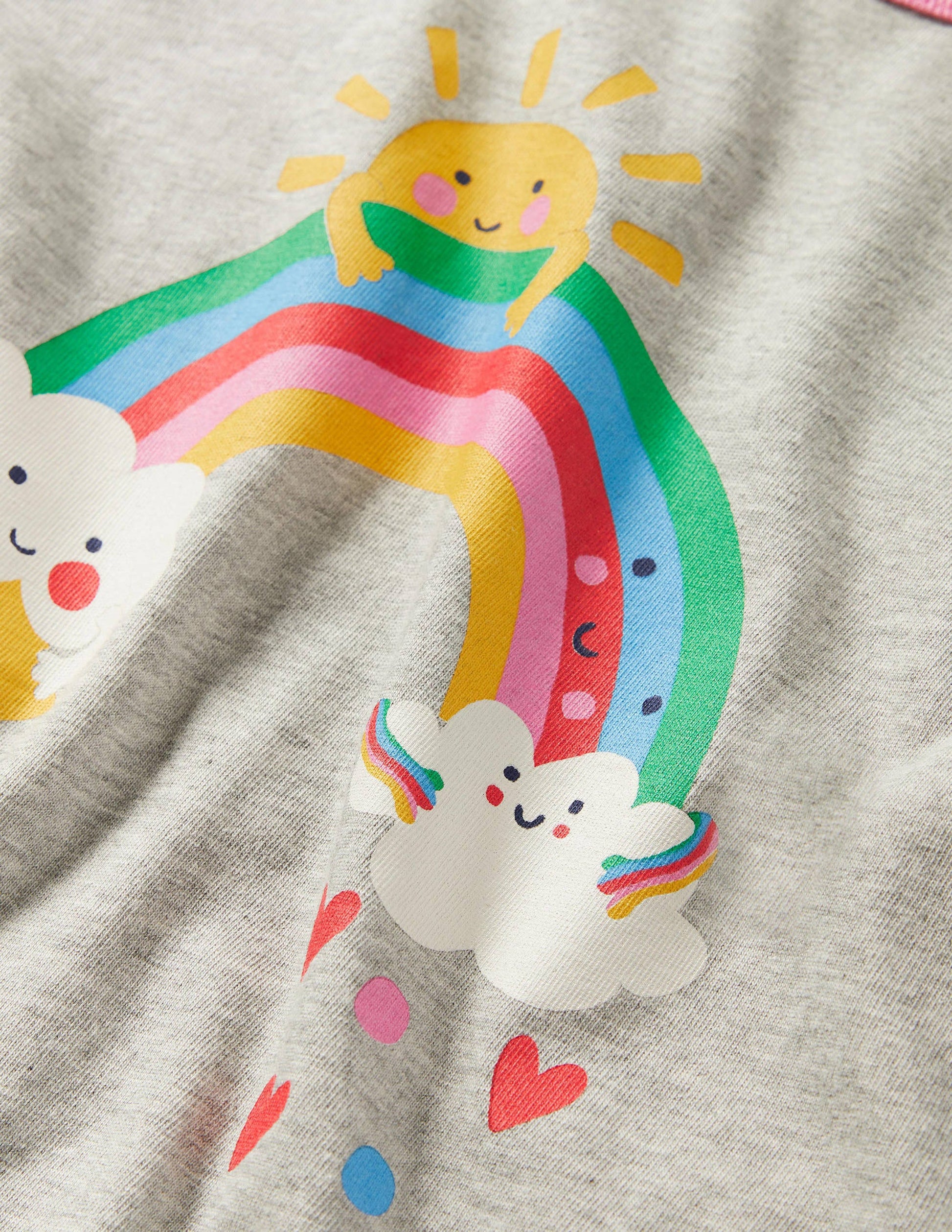 Printed Graphic T-shirt-Grey Marl Weather-3