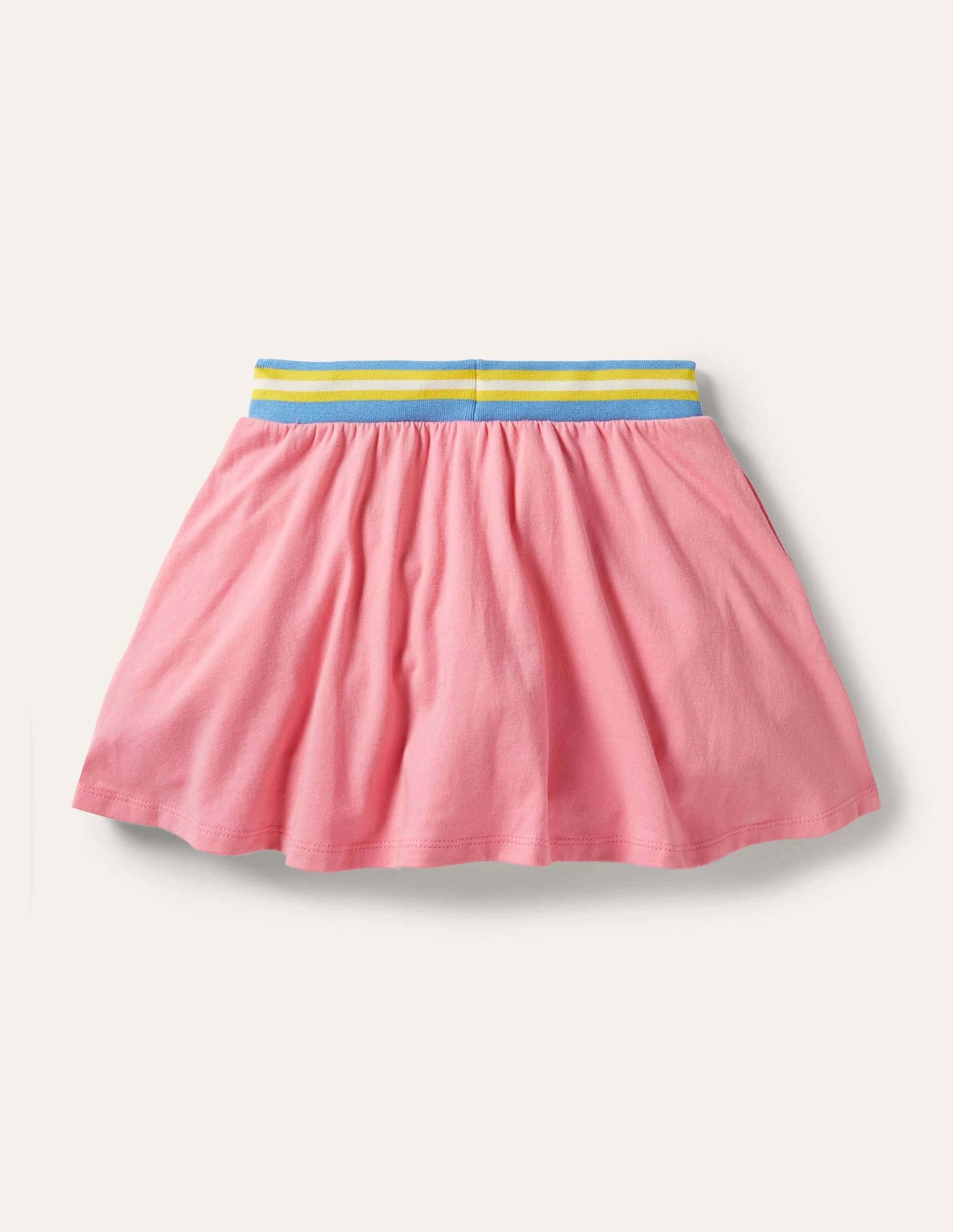 Appliqué Jersey Skort-Pink Lemonade Bee - Image 2