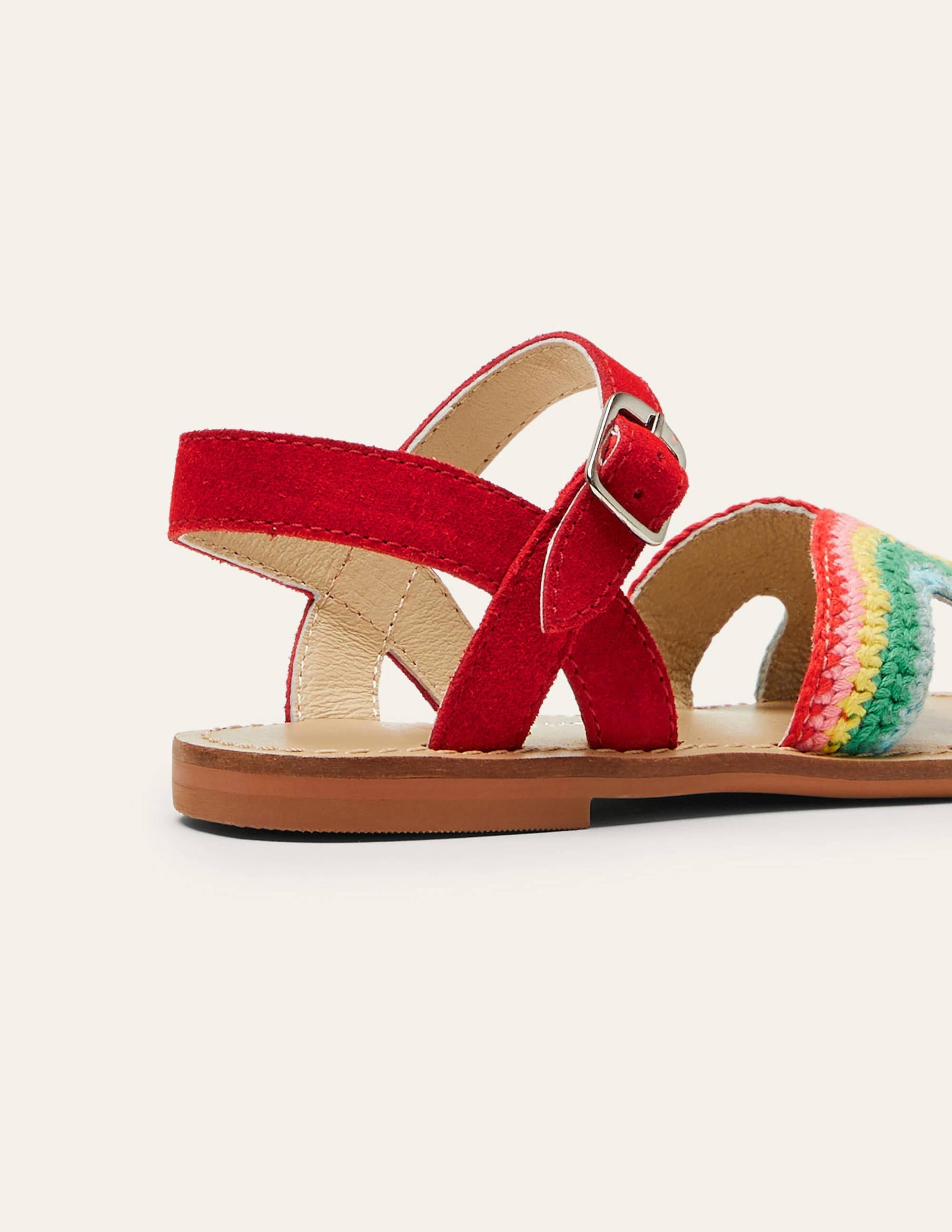 Crochet Sandals-Rainbow Red - Image 3