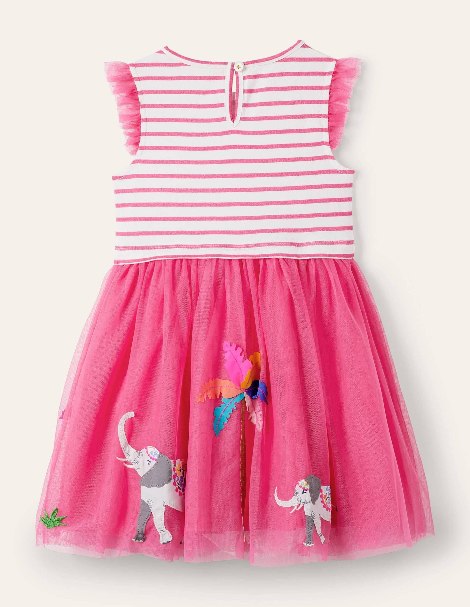 Tulle Dress-Tutti Fruity Elephants-2