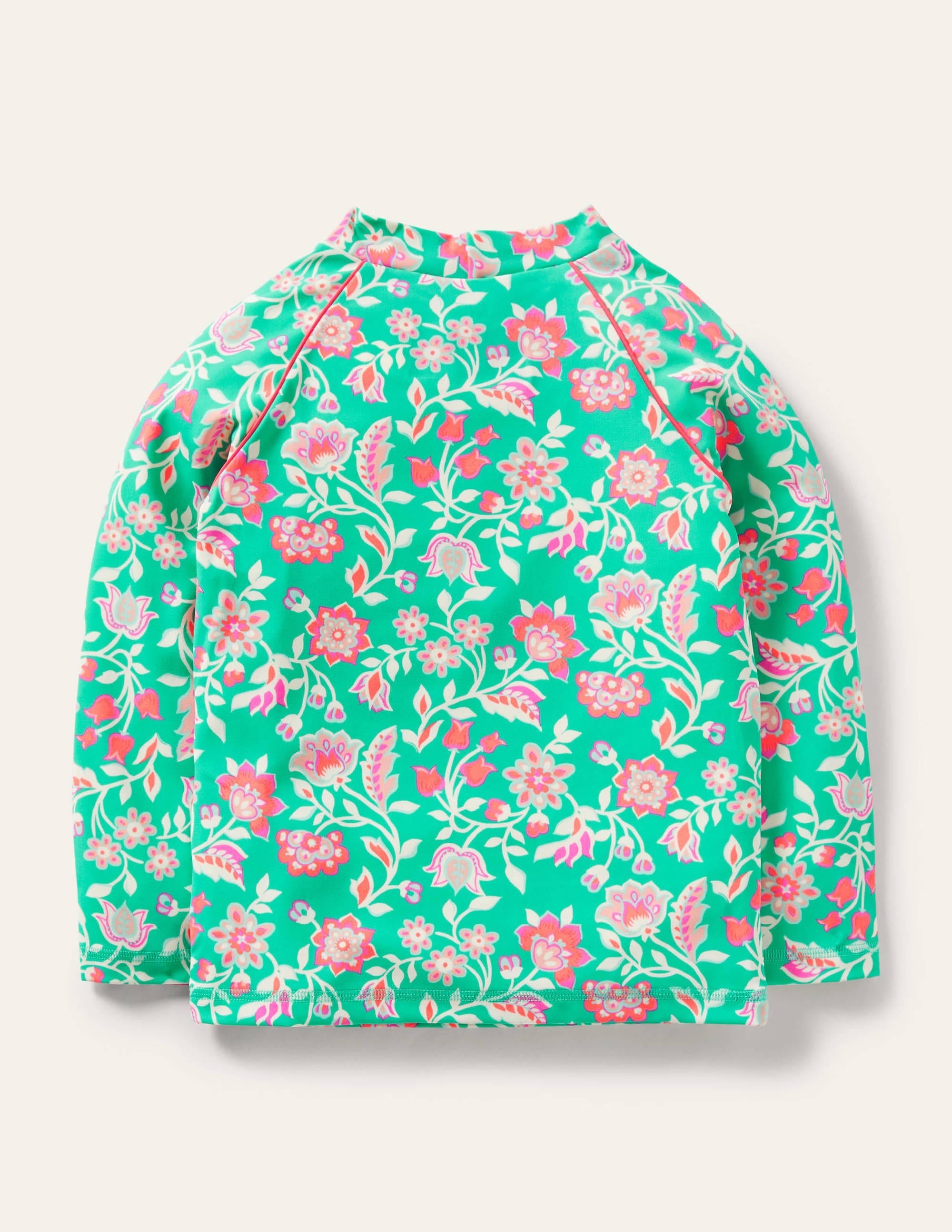 Patterned Rash Vest-Tropical Green Paisley - Image 2
