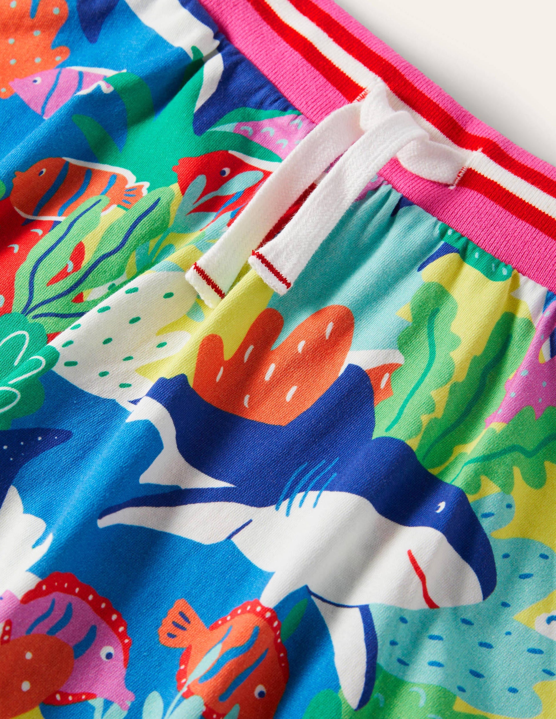 Printed Jersey Skort-Multi Rainbow Reef-3