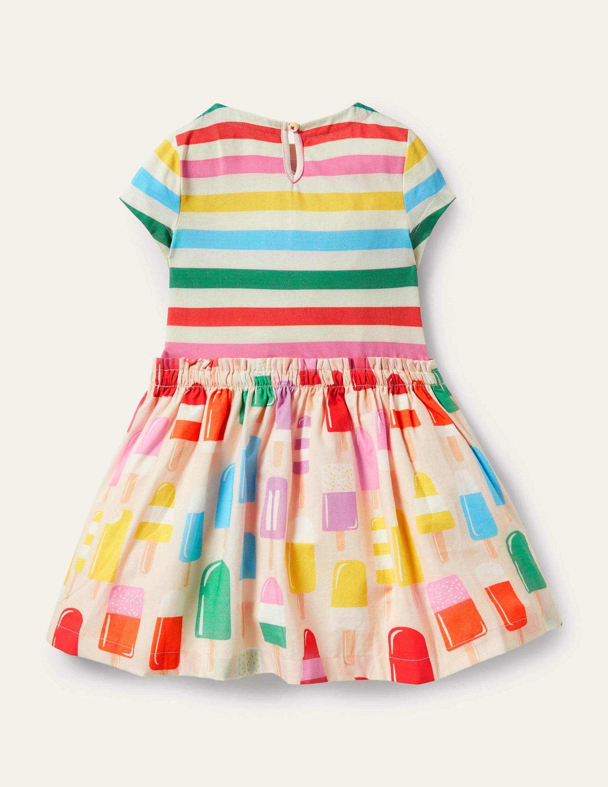 Short-sleeve Hotchpotch Dress-Provence Dusty Pink Lollies-2