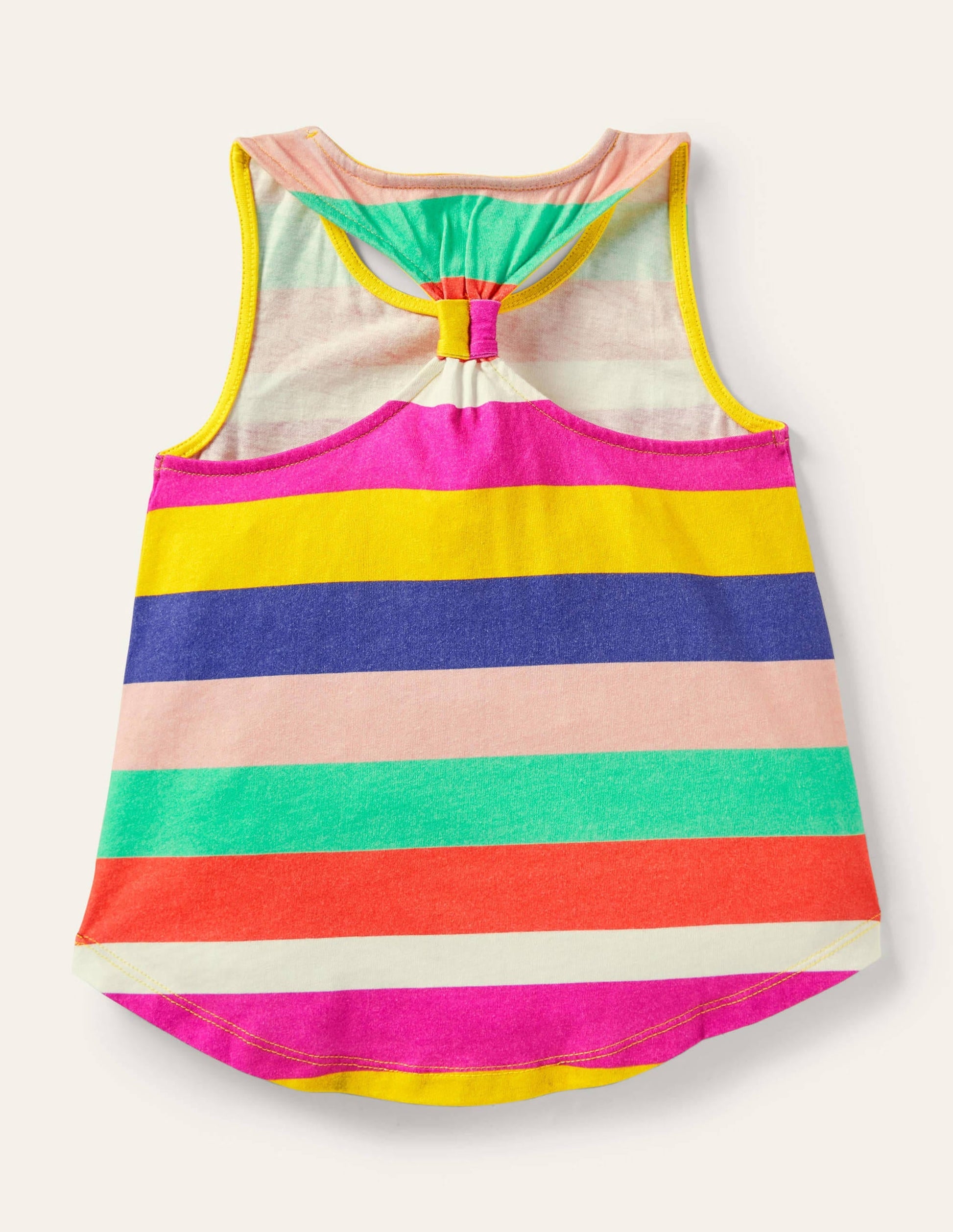 Knot Back Racer Vest-Pop Pansy / Daffodil Rainbow-2