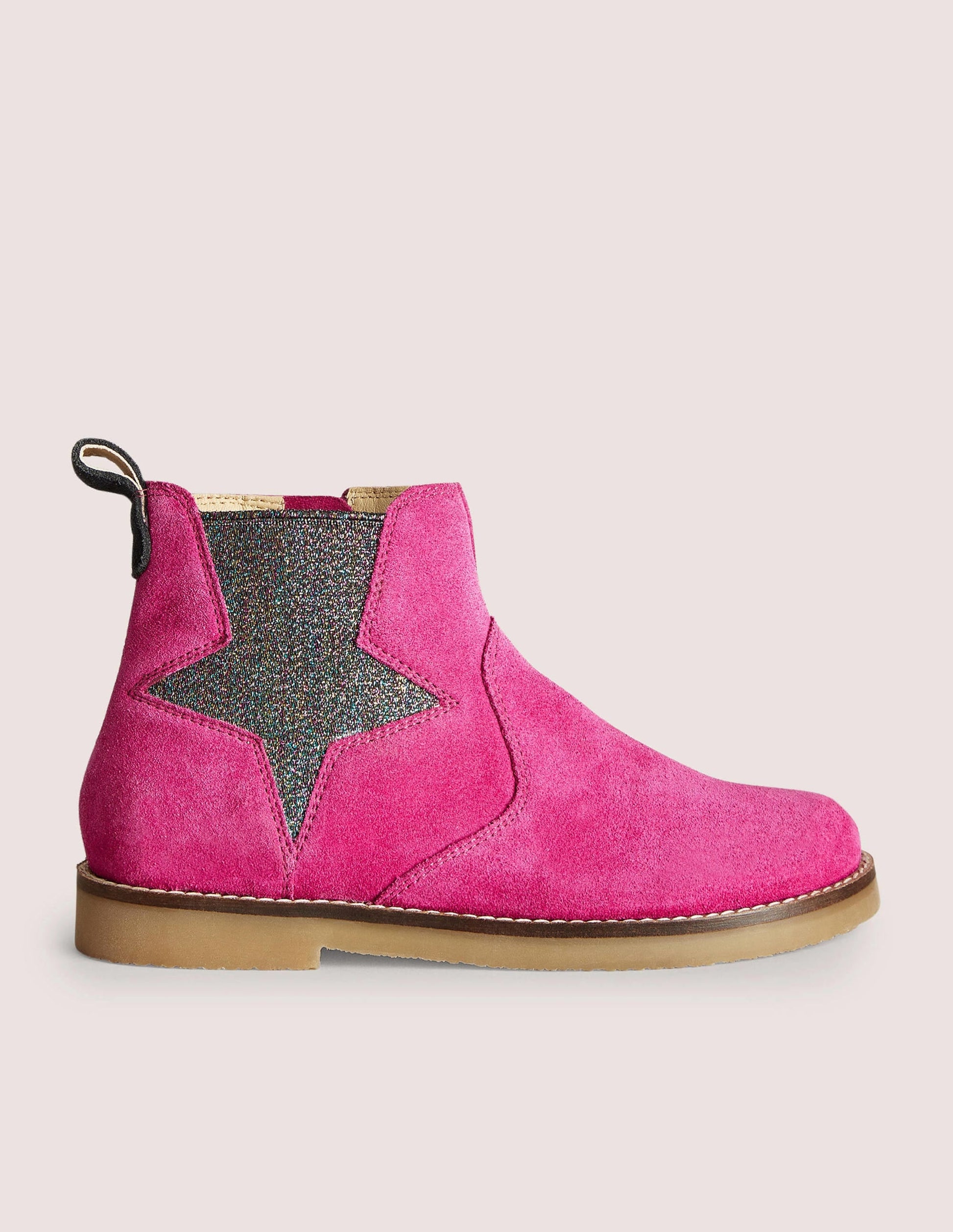 Chelsea Boots-Hot Pink Star-1