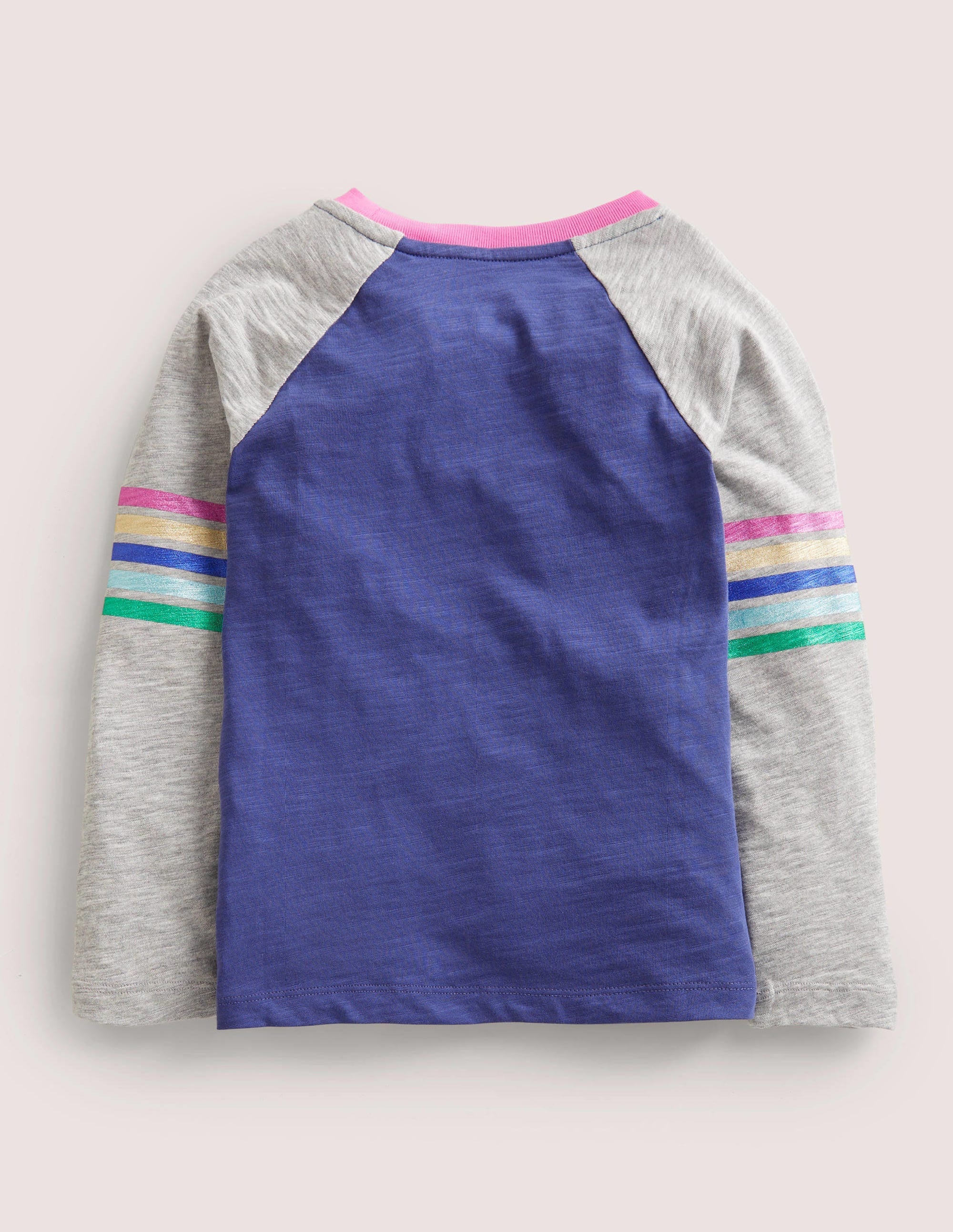 Slub Raglan T-shirt-Starboard Blue Metallic - Image 2