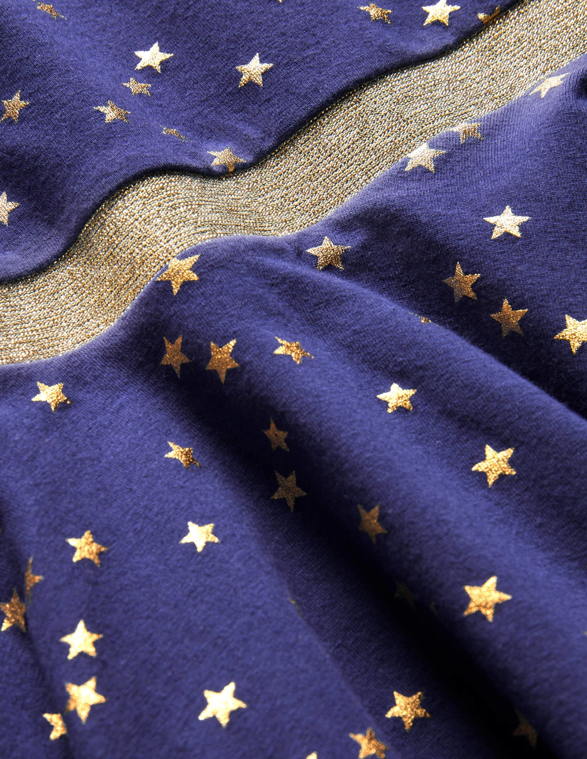 Twirly Skater Dress-Starboard Navy Gold Star - Image 3