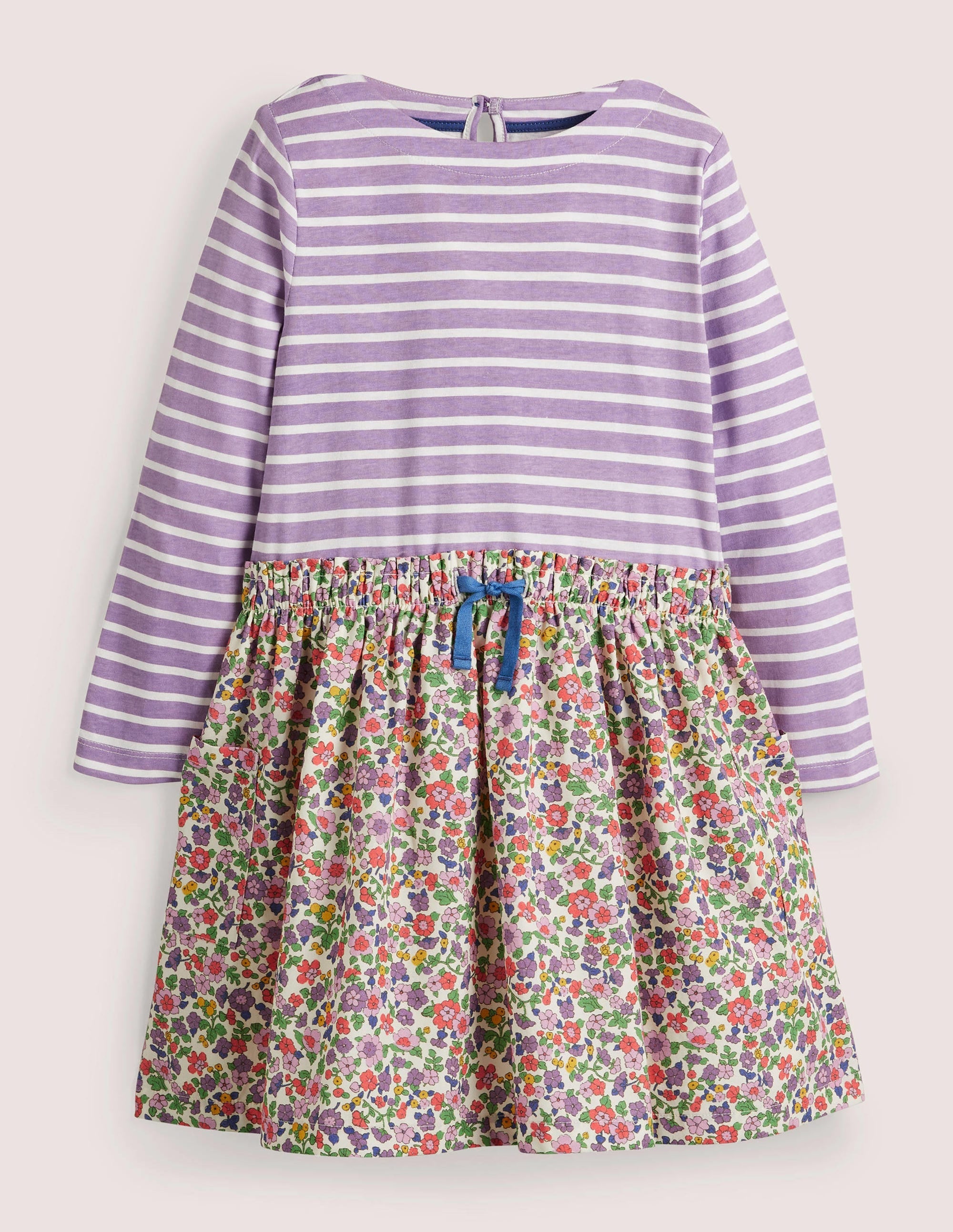 Hotchpotch Dress-Aster Purple Vintage Floral - Image 1