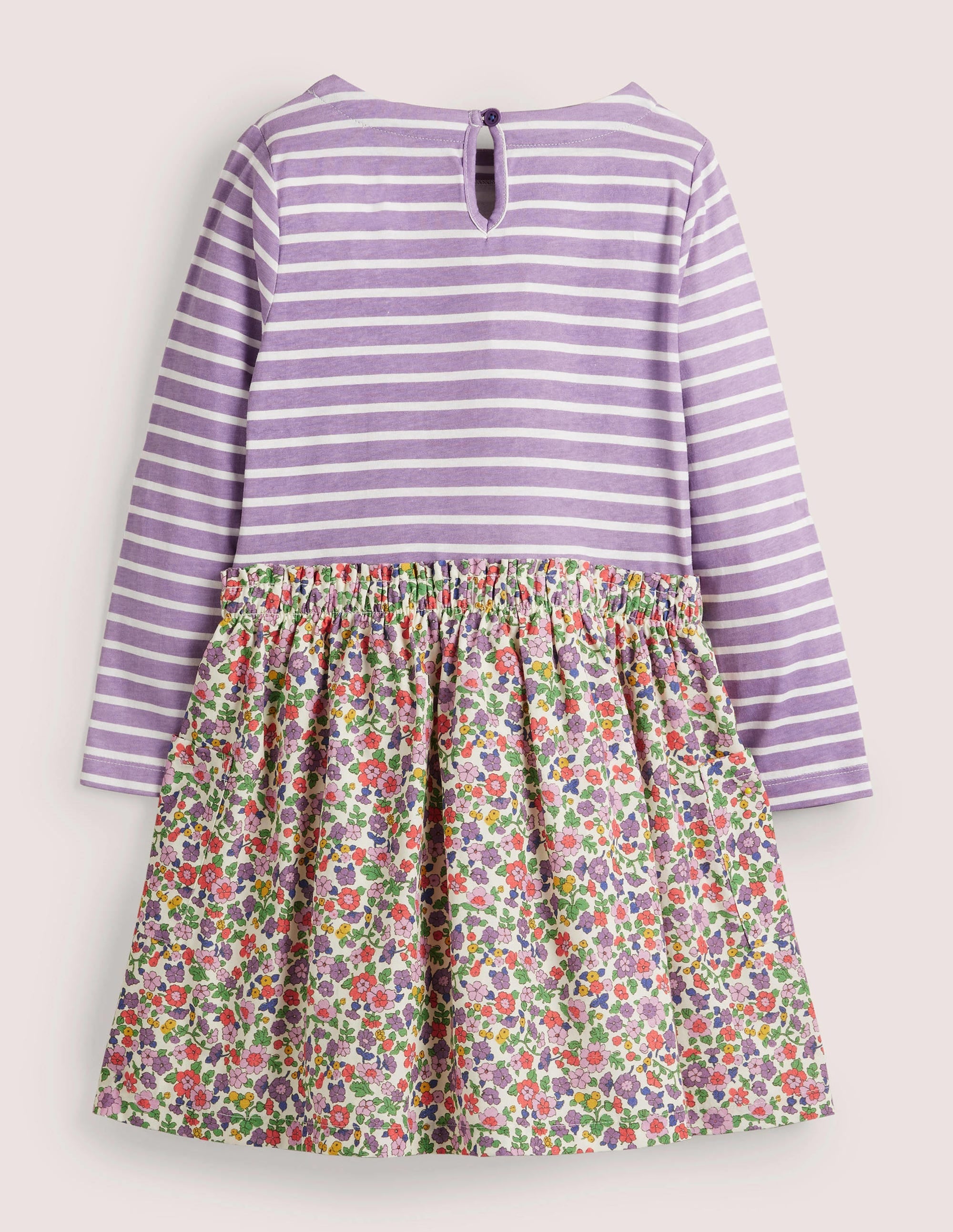 Hotchpotch Dress-Aster Purple Vintage Floral - Image 2