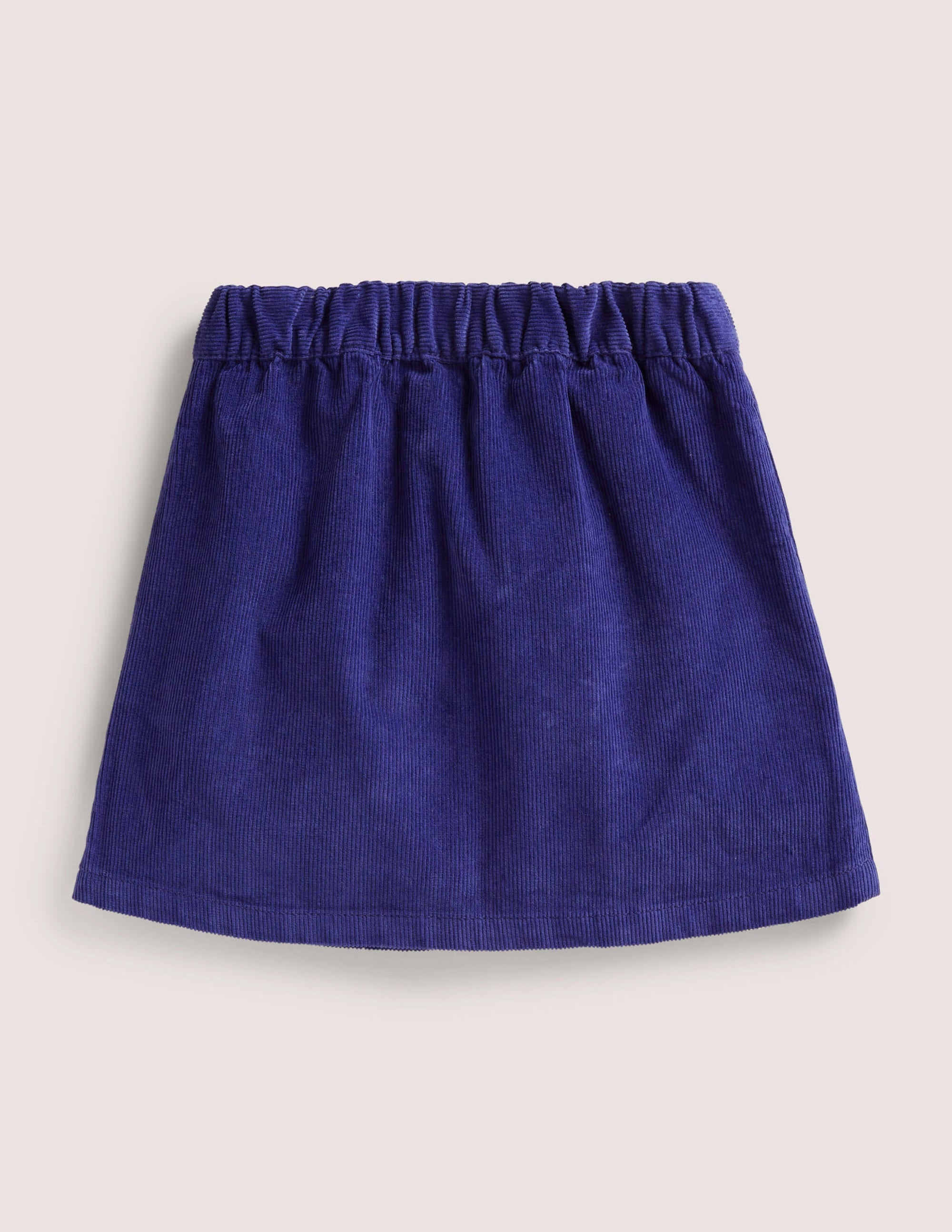 Cord Button Through Skirt-Starboard Blue - Image 2