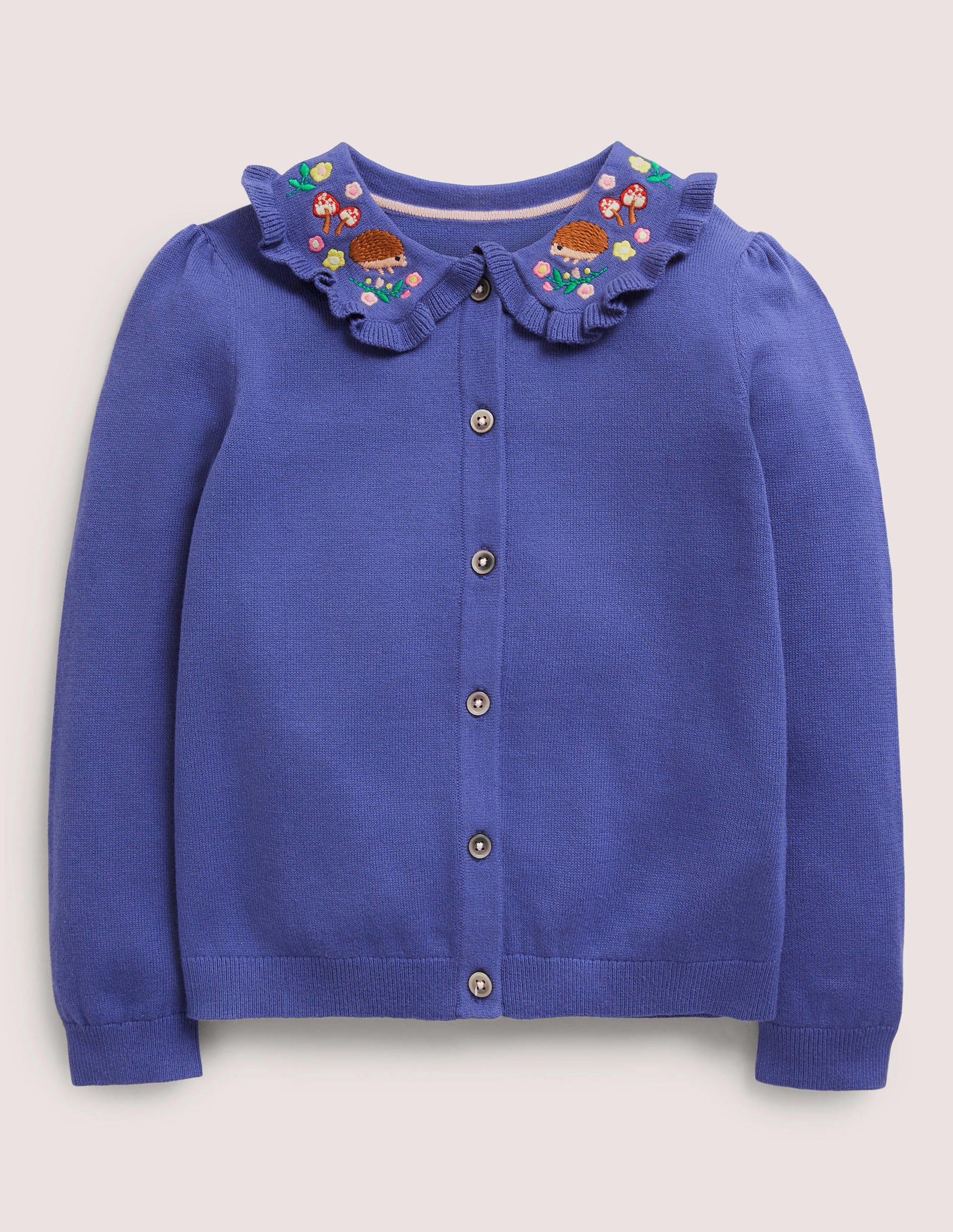 Collared Cardigan-Starboard Blue-1