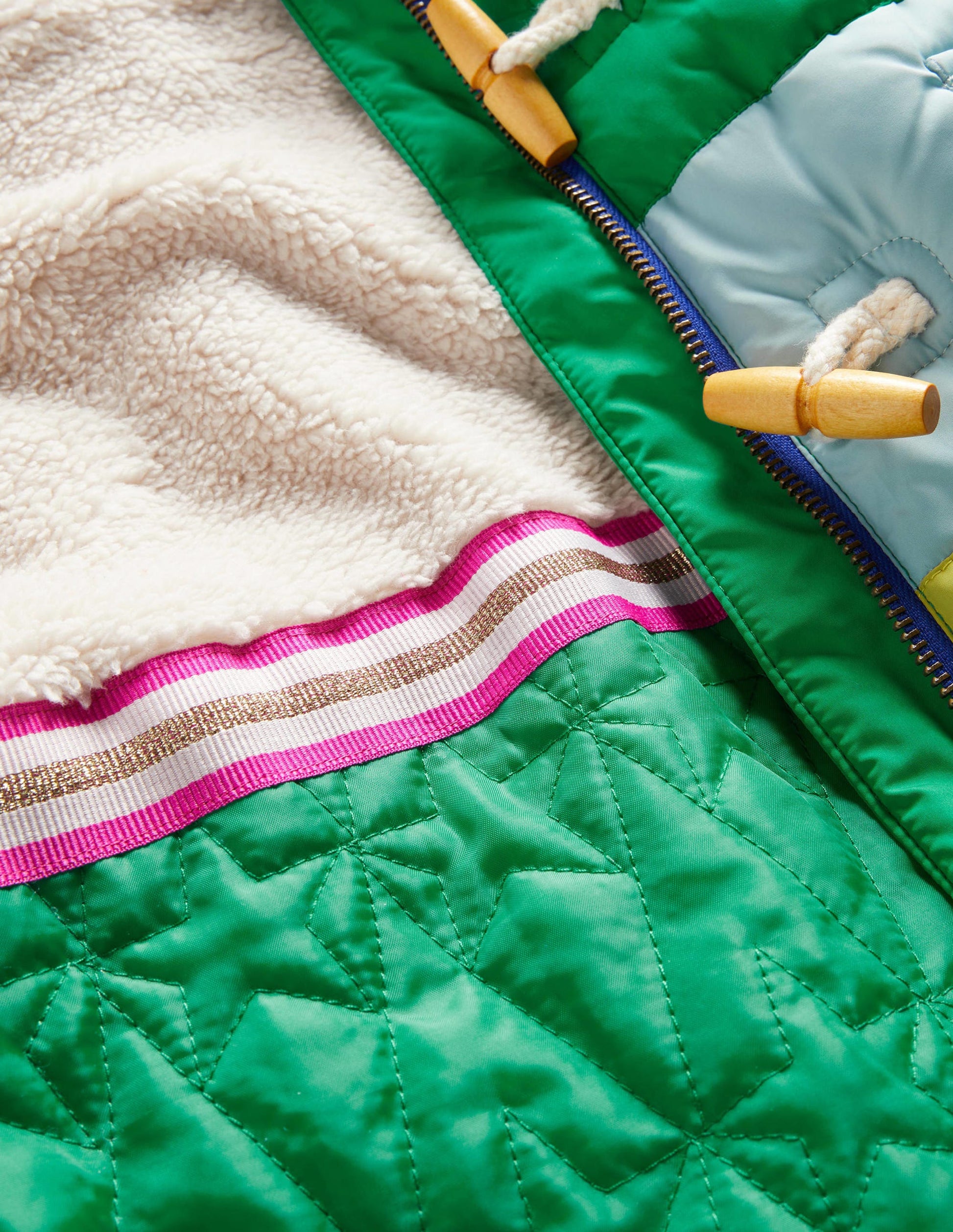 Rainbow Fleece-Lined Hooded Puffer Jacket-Multi Rainbow-3