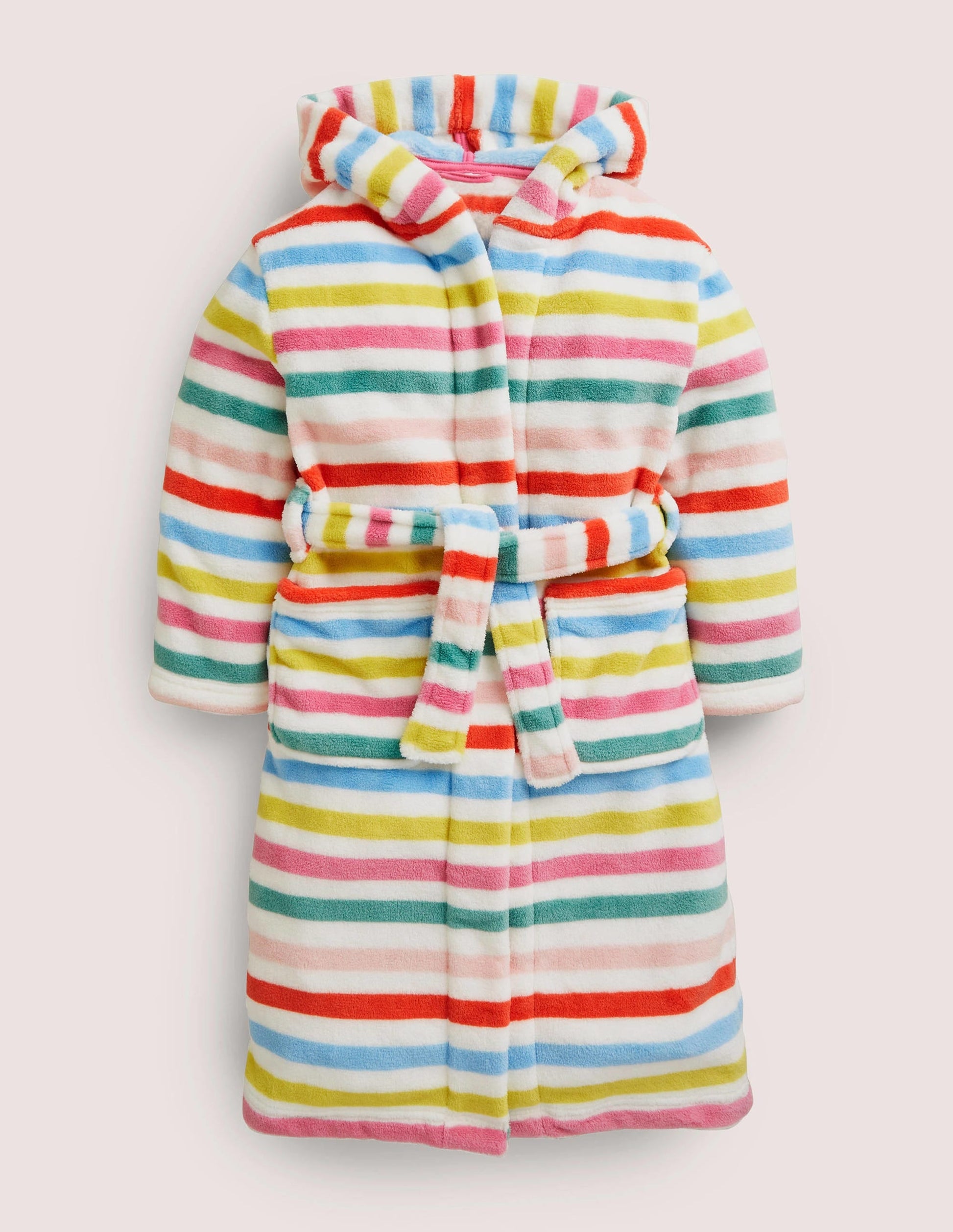 Dressing Gown-Multi Rainbow Stripe-1