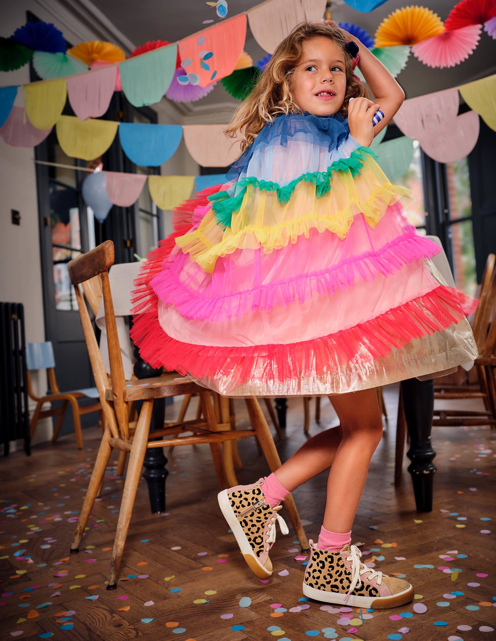 Tulle Cape-Multi Raonbow - Image 11