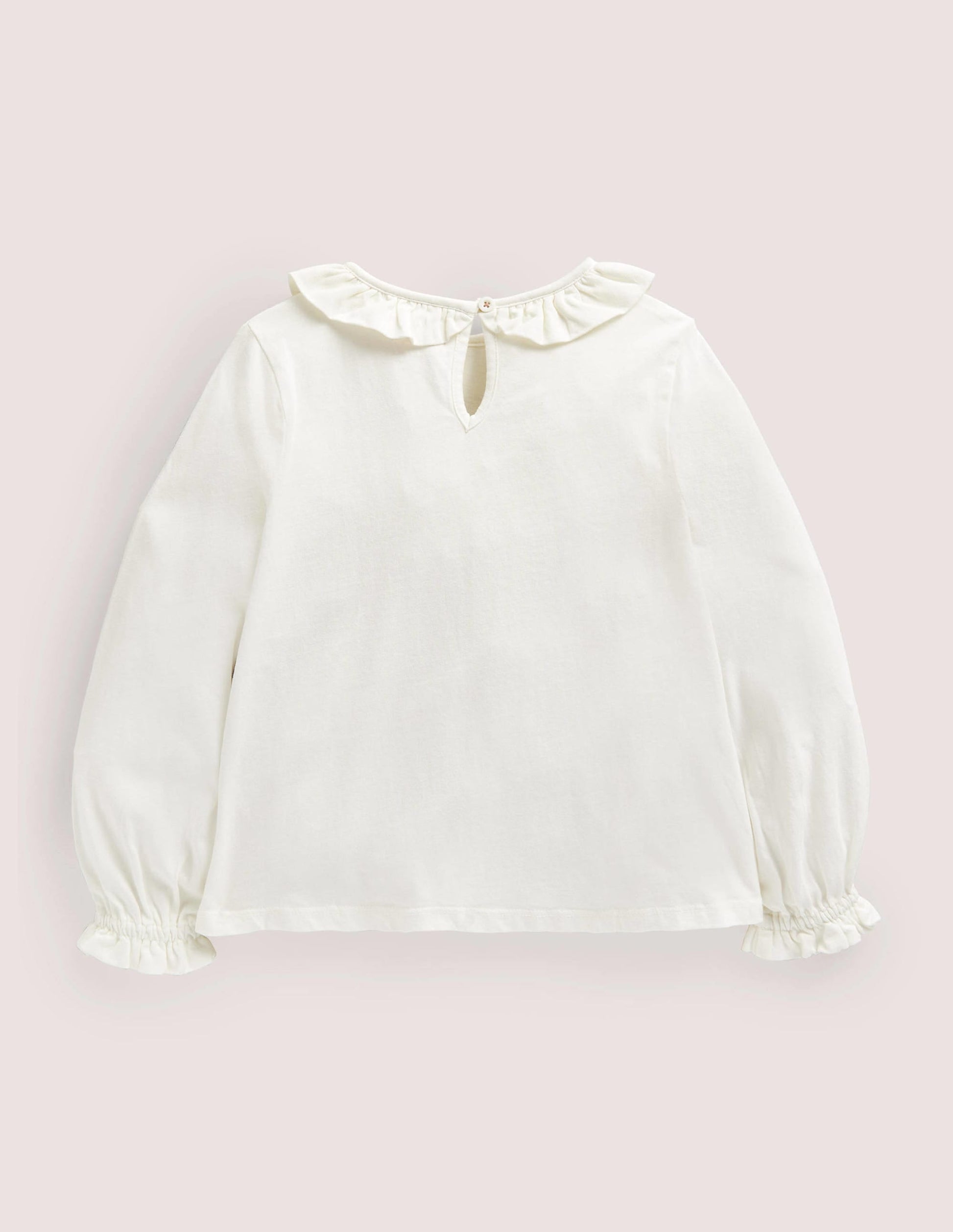 Pretty Appliqué T-Shirt-Ivory Woodland Animals-2