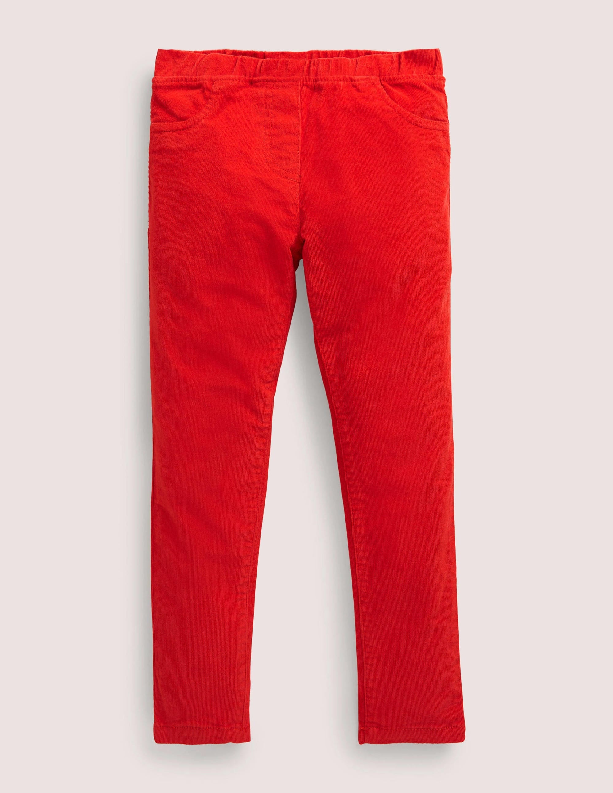 Cord Leggings-Strawberry Tart Red - Image 1