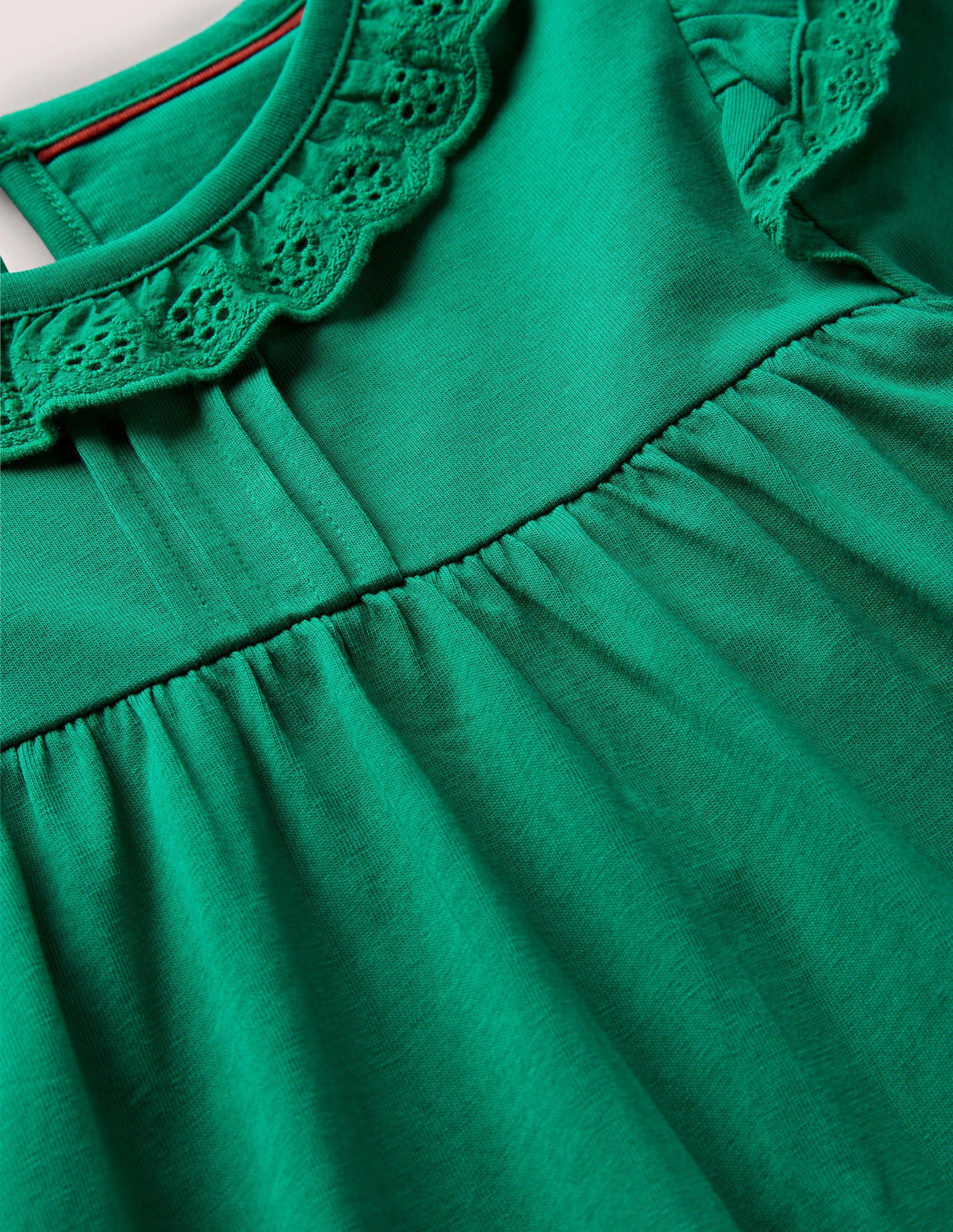 Broderie Frill Dress-Shady Glade Green-3