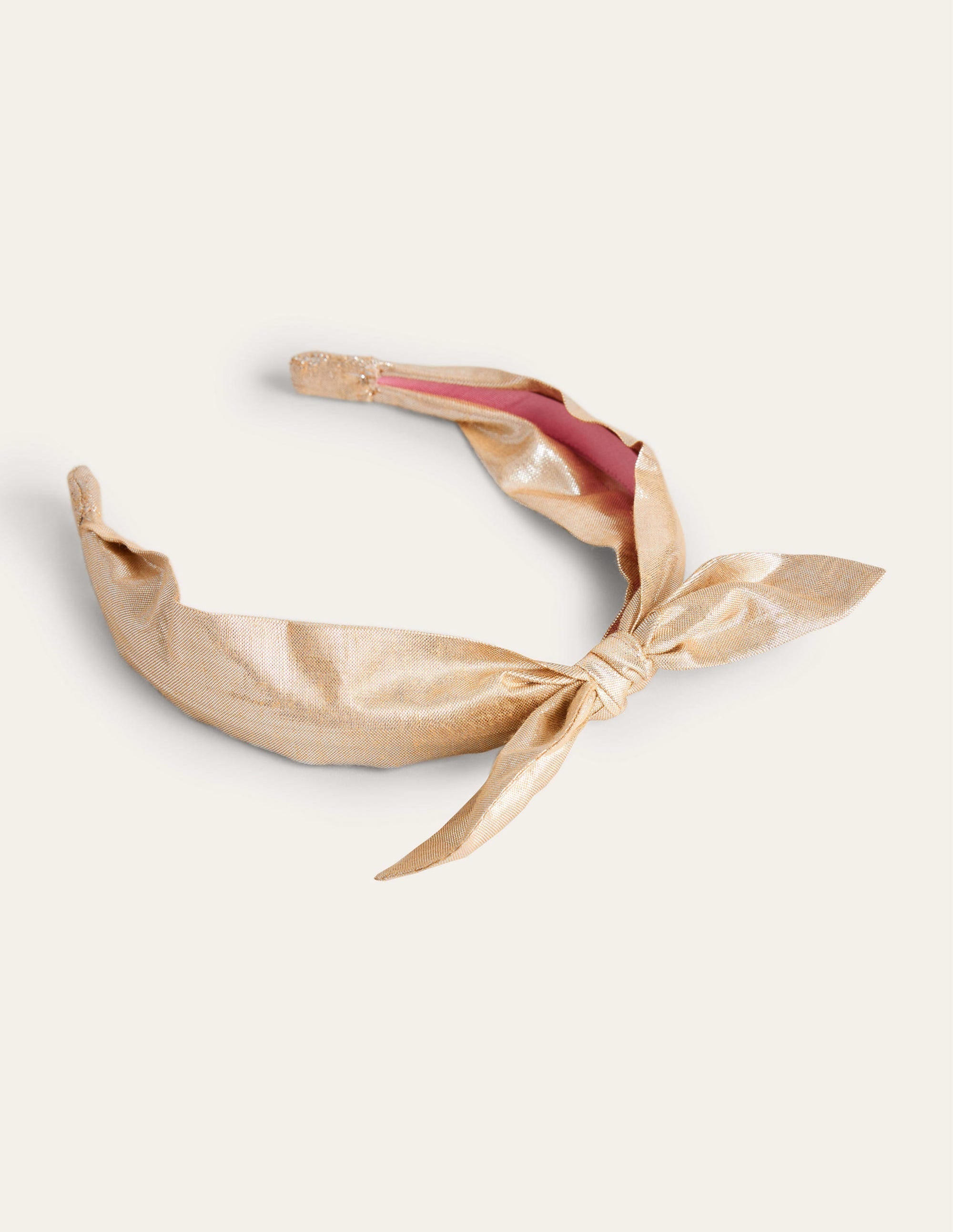 Knot Bow Headband-Gold - Image 1