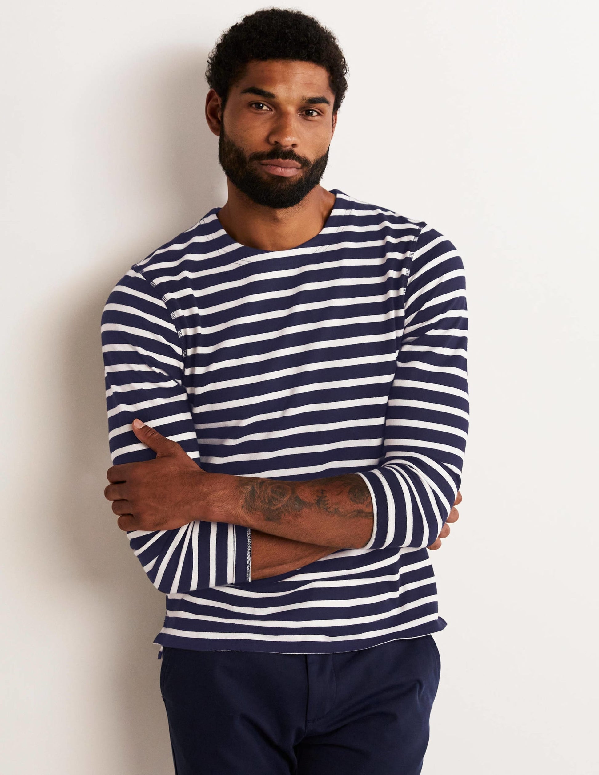 Midweight Mariner Breton-Navy/Ecru Stripe-4