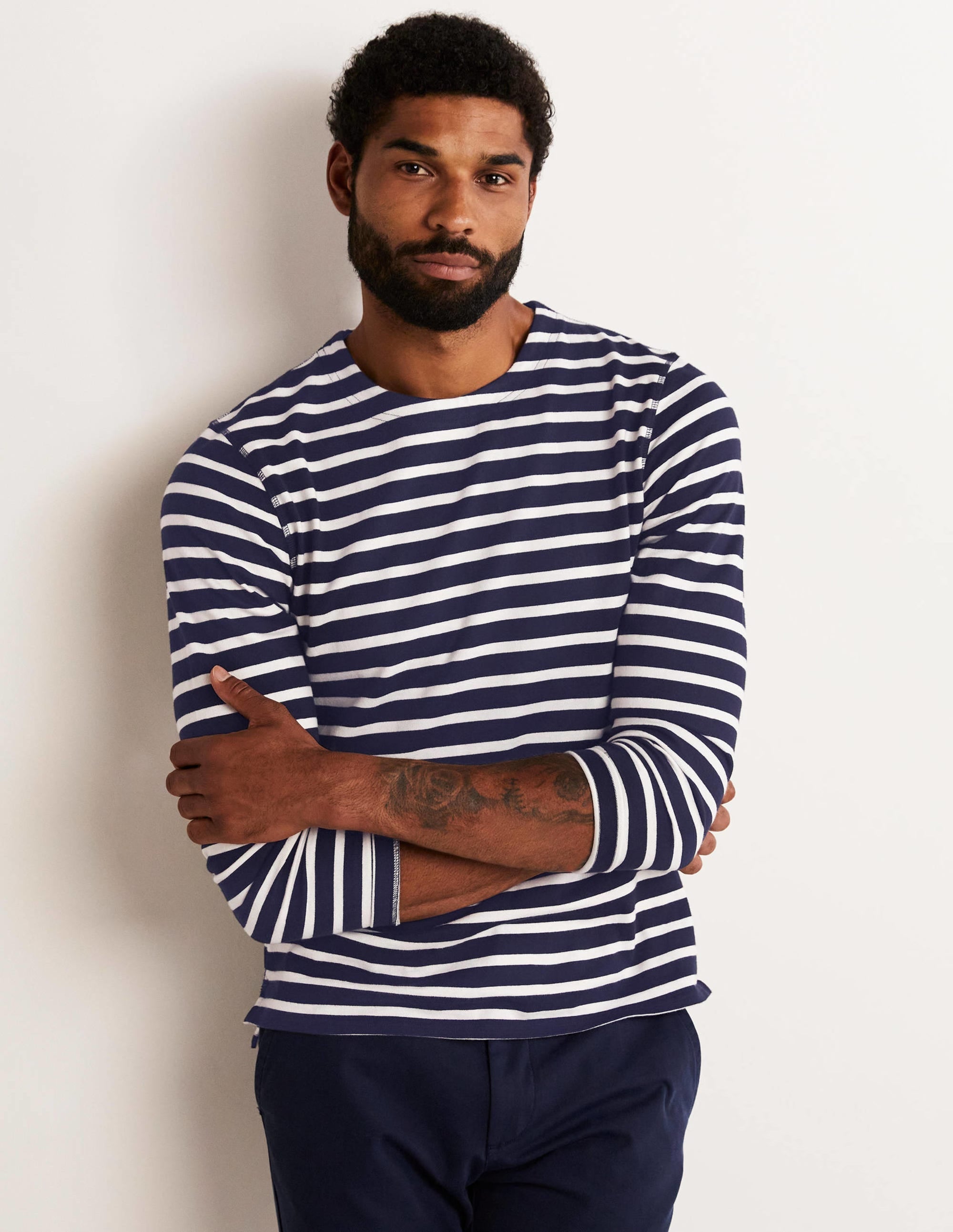 Midweight Mariner Breton-Navy/Ecru Stripe - Image 4