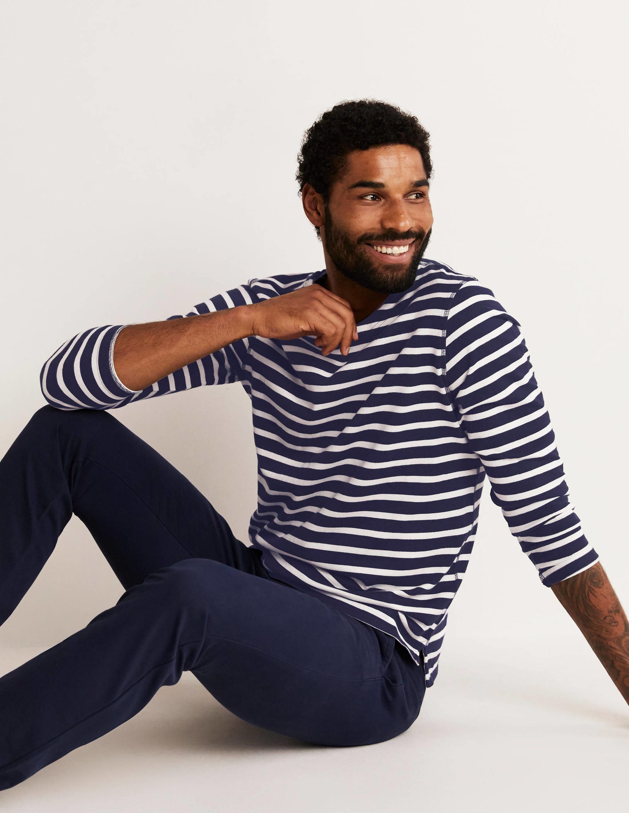 Midweight Mariner Breton-Navy/Ecru Stripe - Image 5