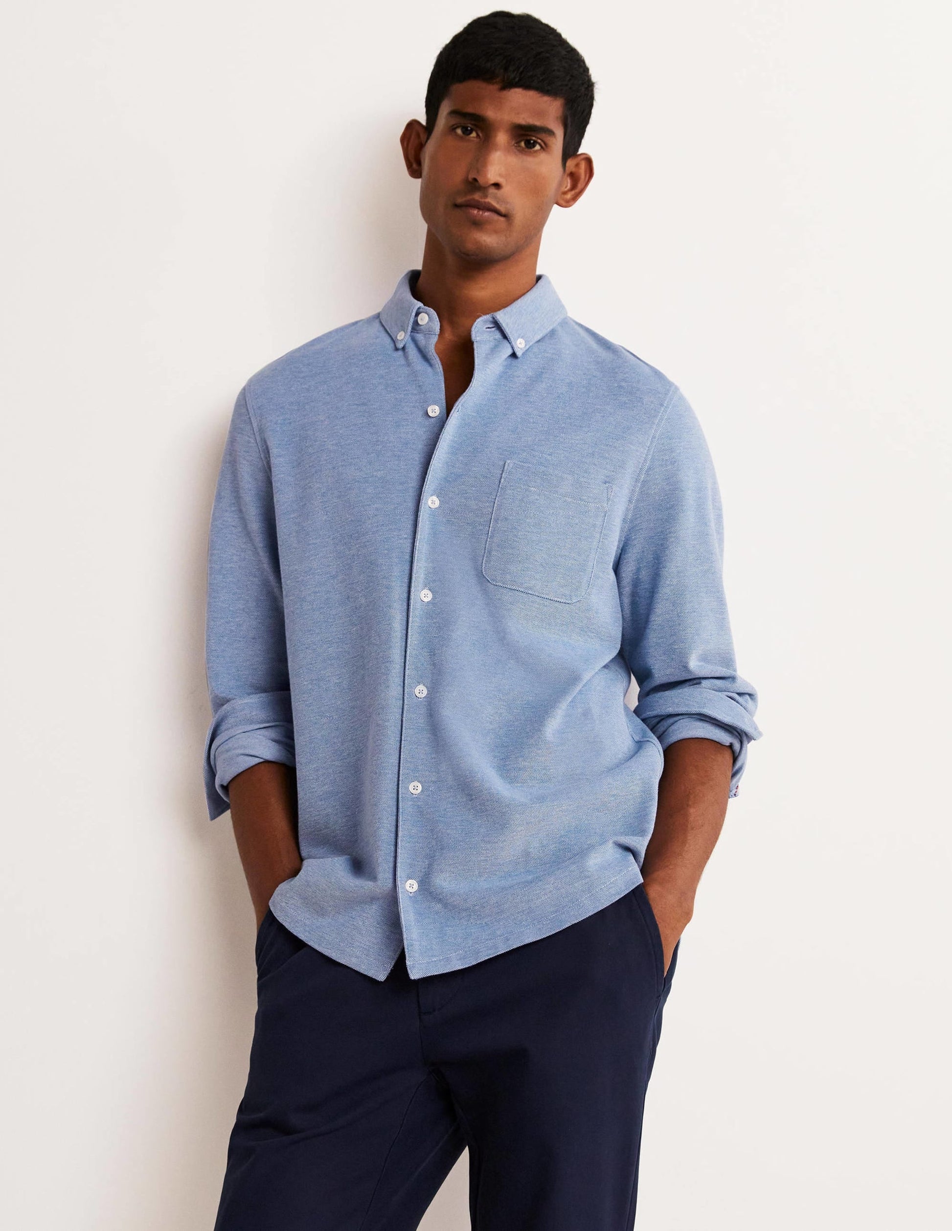 Button Down Piqué Shirt-Oxford Duke-1