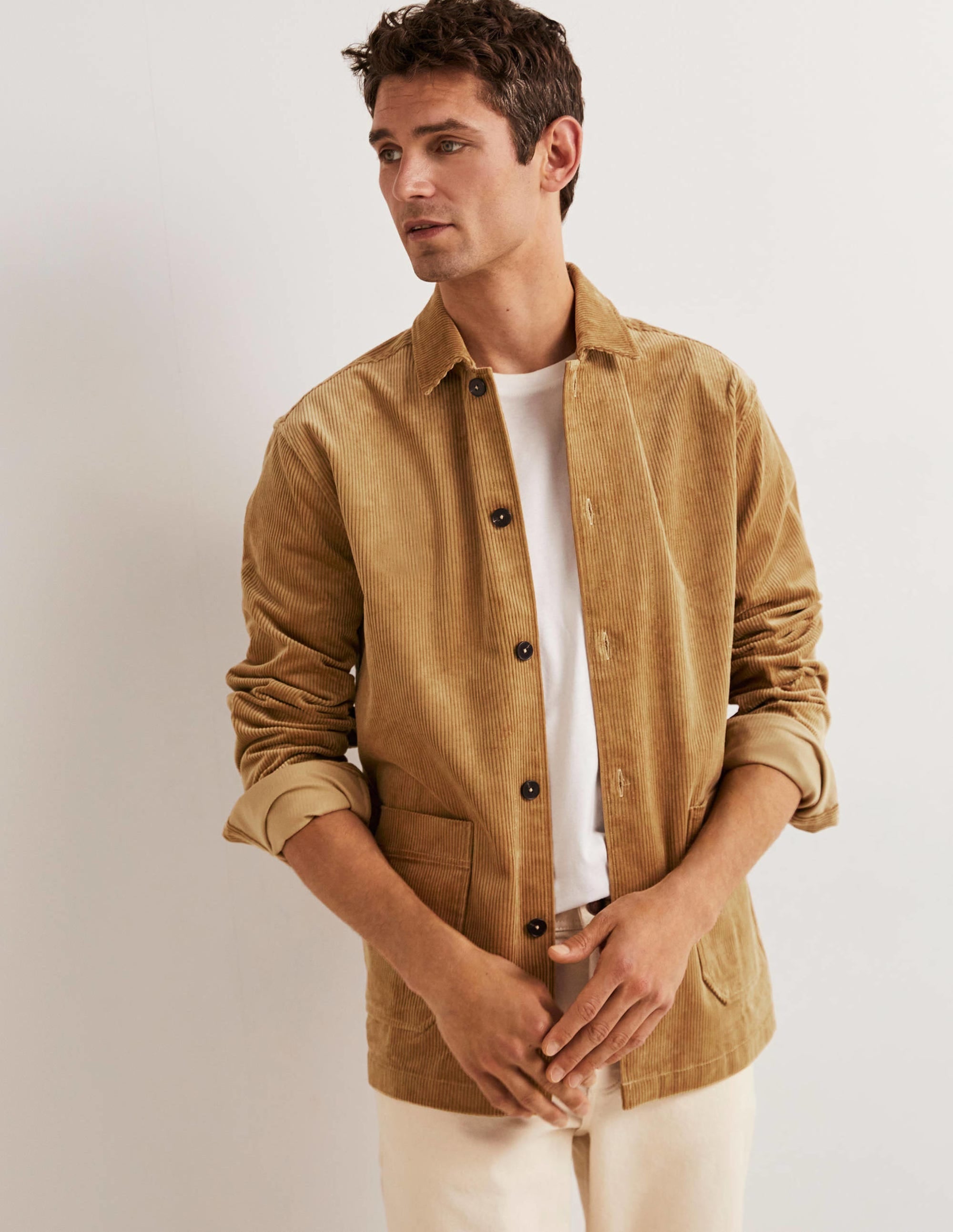 Chunky Cord Shacket-Sand - Image 1