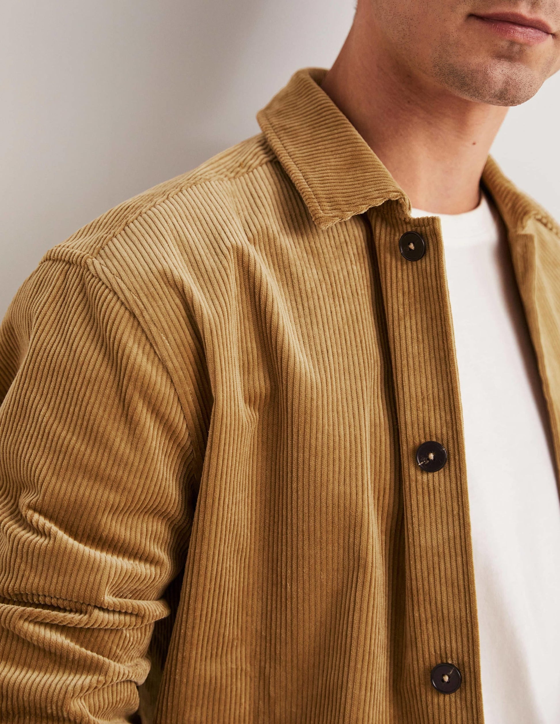 Chunky Cord Shacket-Sand-2