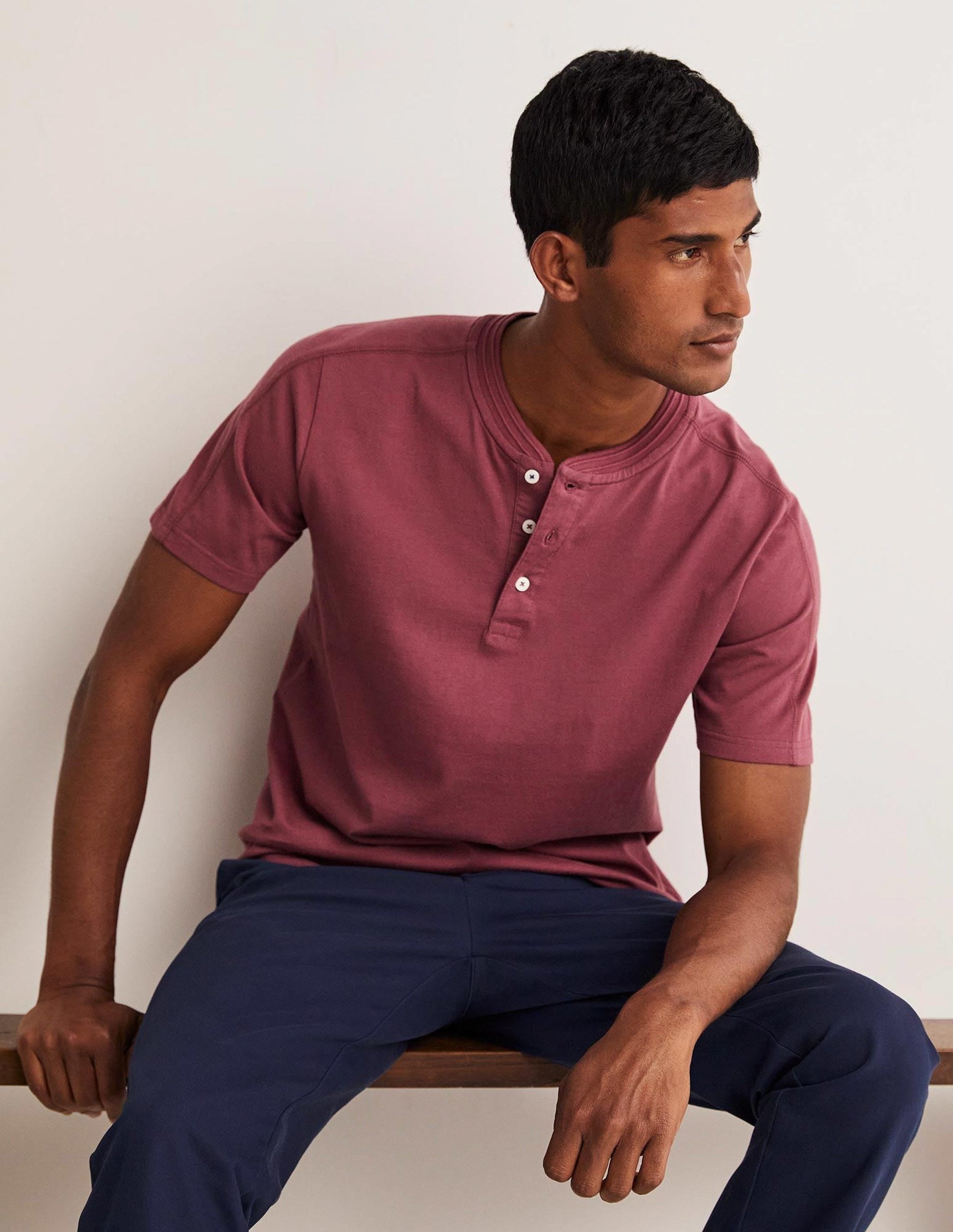 Short Sleeve Henley-Berry Smoothie-6
