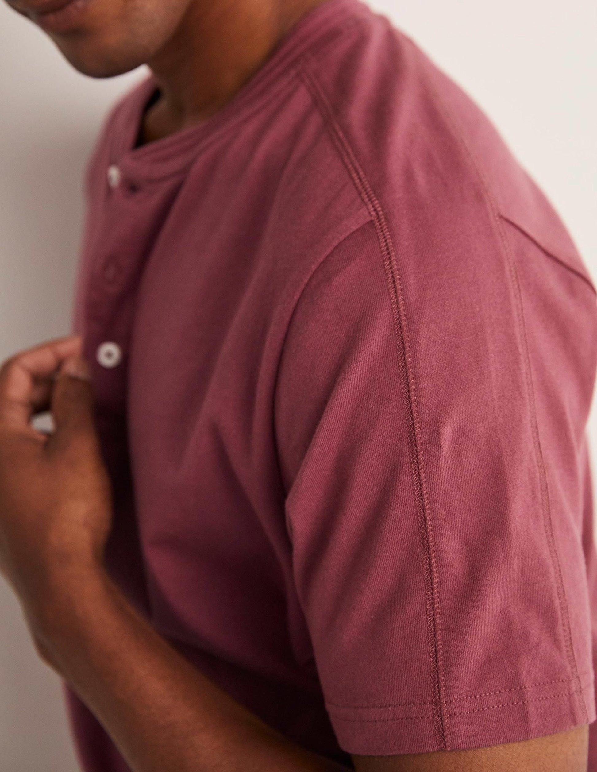 Short Sleeve Henley-Berry Smoothie-7