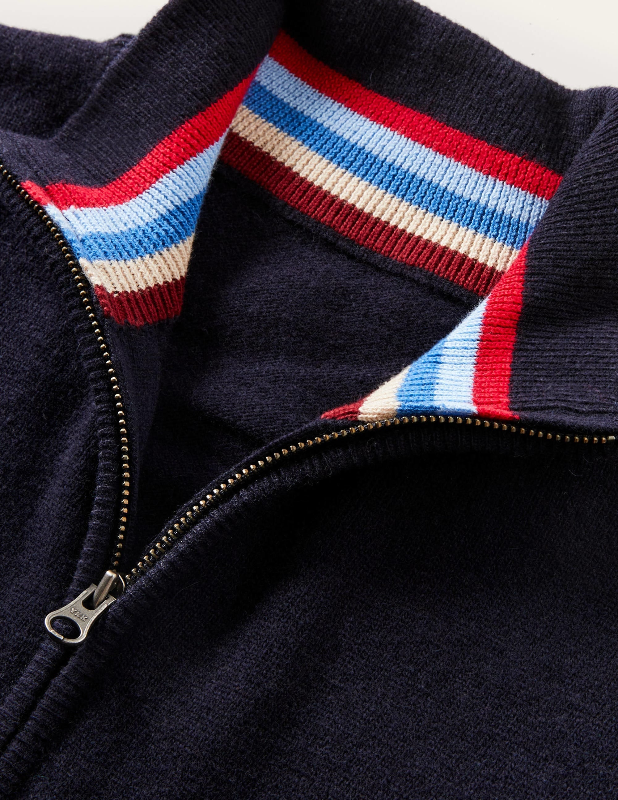 Lambswool Half-Zip-Navy - Image 5