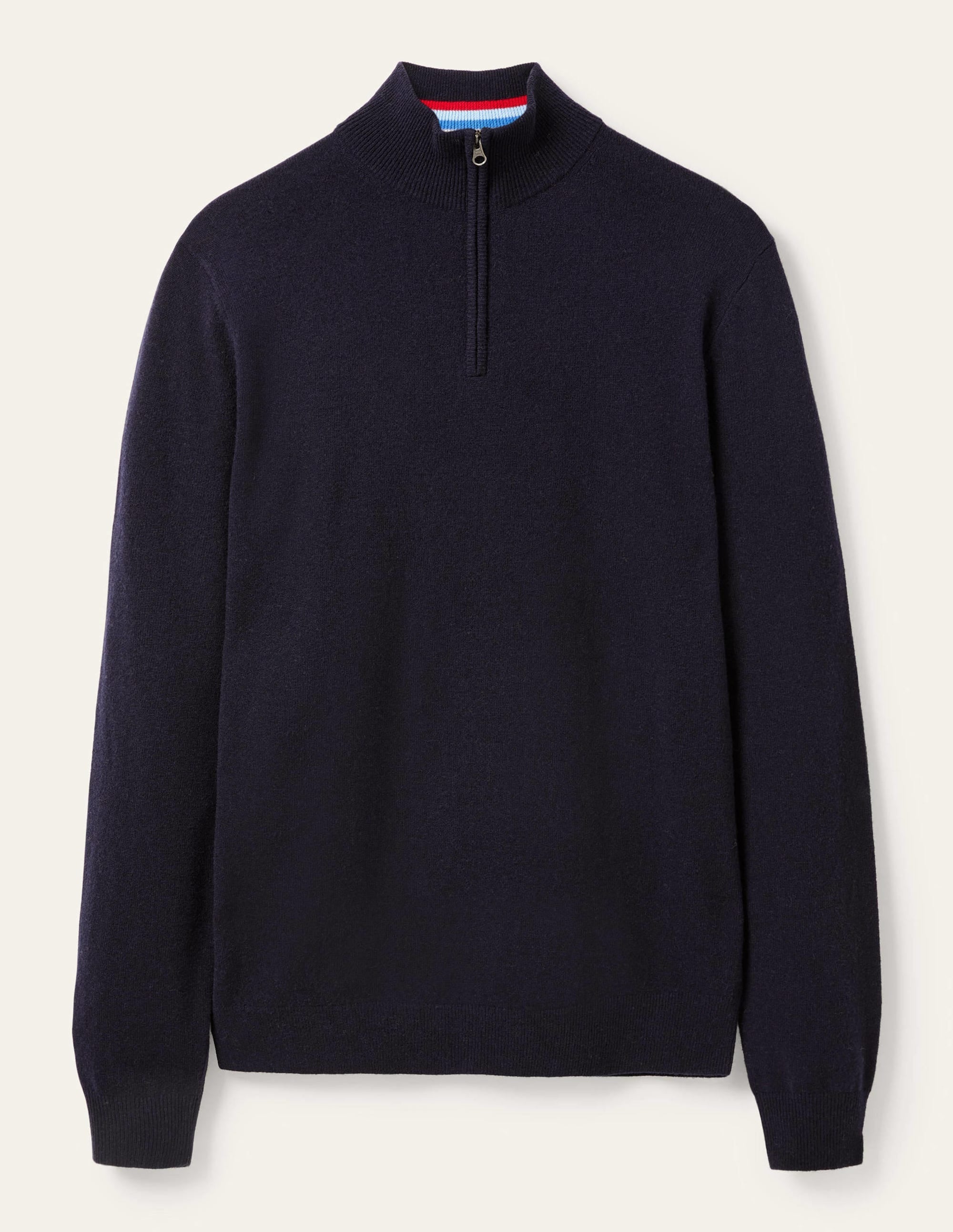 Lambswool Half-Zip-Navy - Image 6