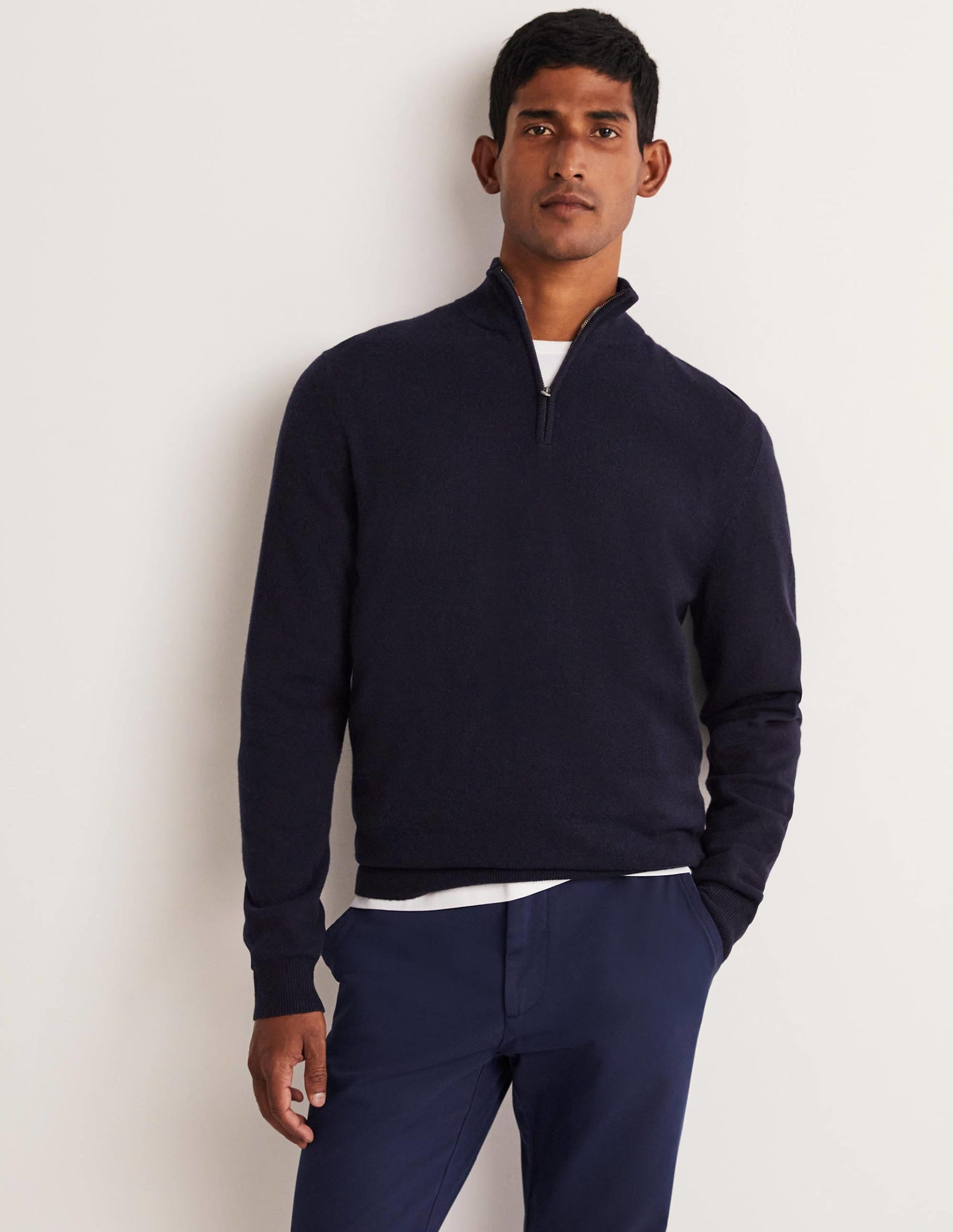 Lambswool Half-Zip-Navy-3