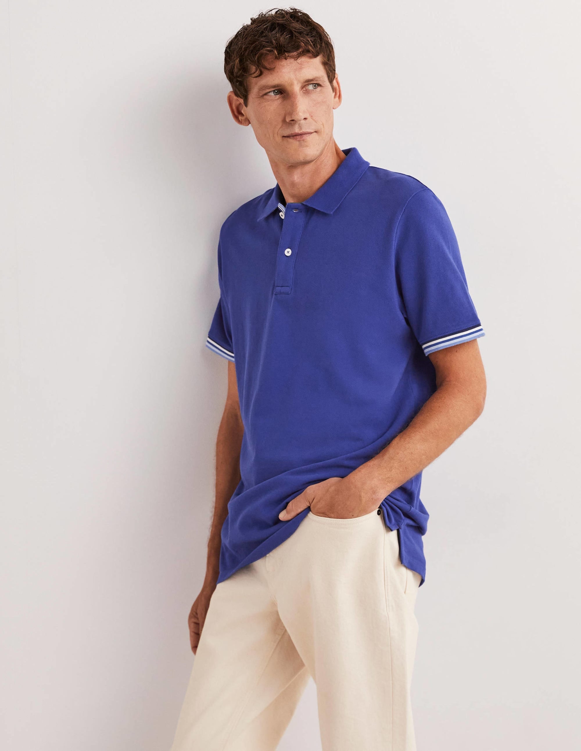 Piqué Polo Shirt-Regal Blue - Image 1