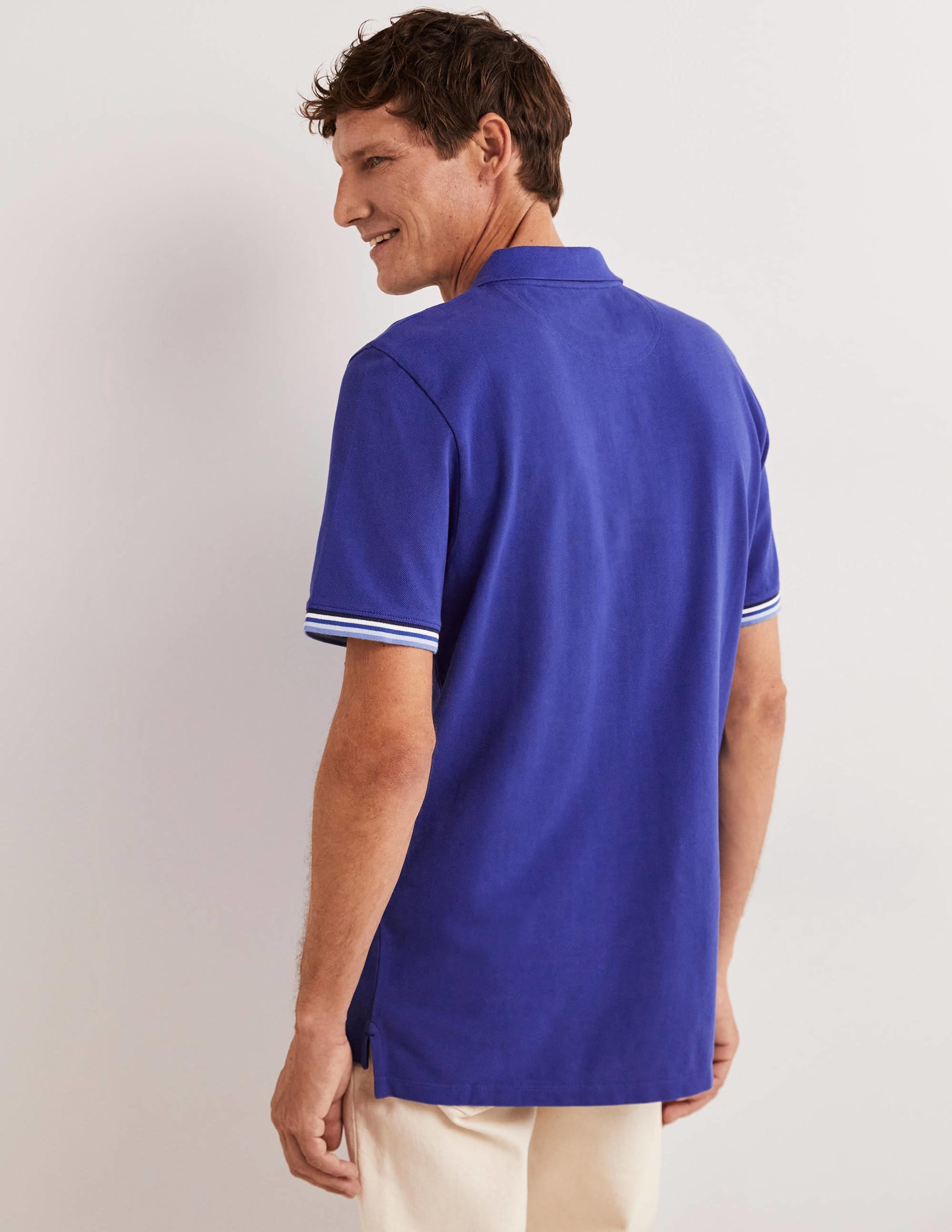 Piqué Polo Shirt-Regal Blue - Image 3