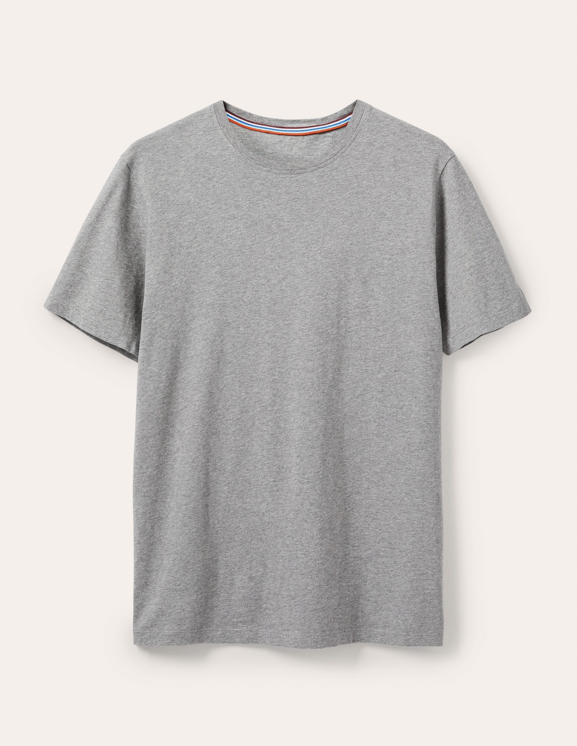 Classic Cotton T-shirt-Grey Marl - Image 7